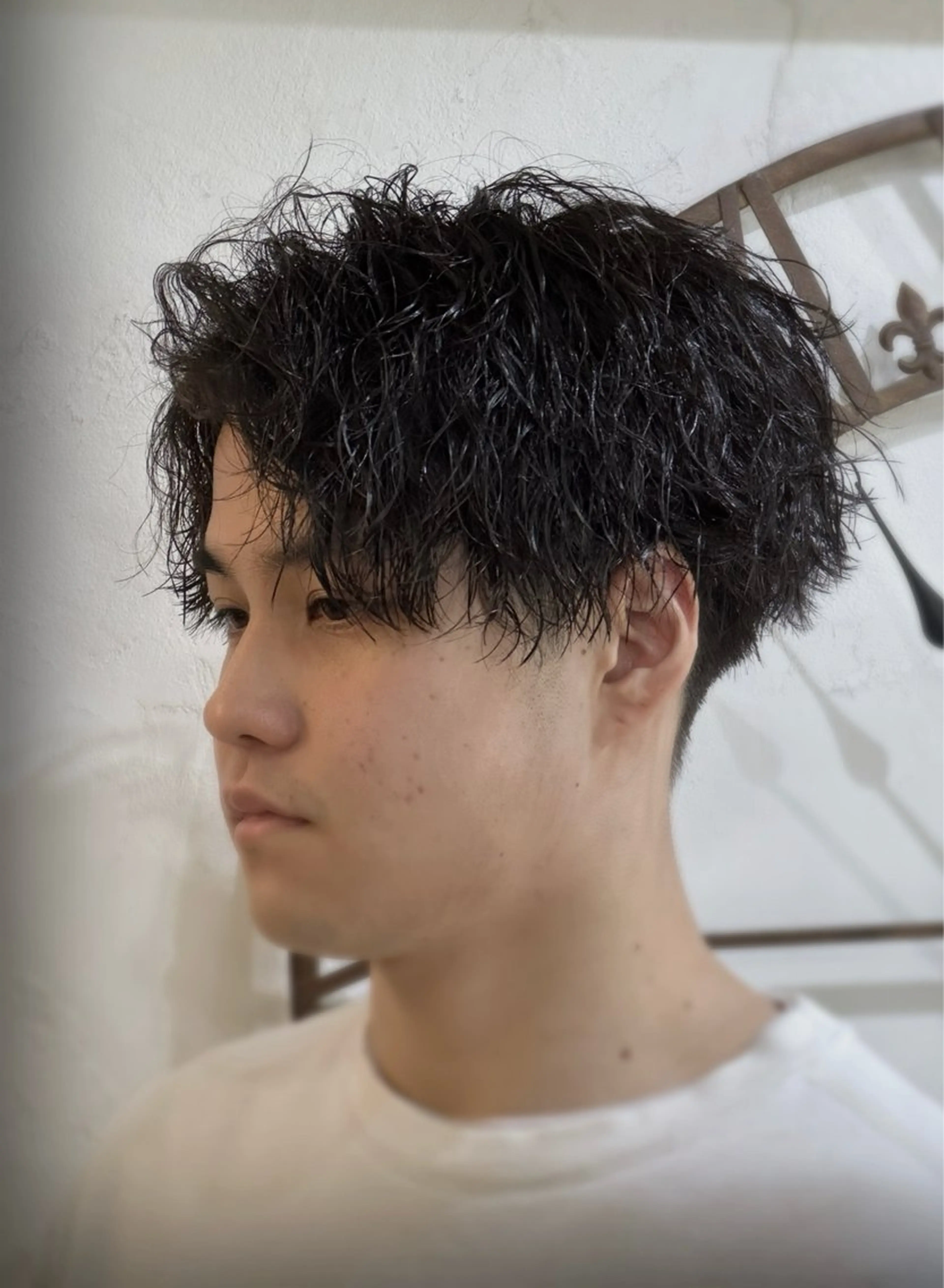 パーマ メンズ スパイキー/ ピンパーマ/緑川雄也のヘアスタイル