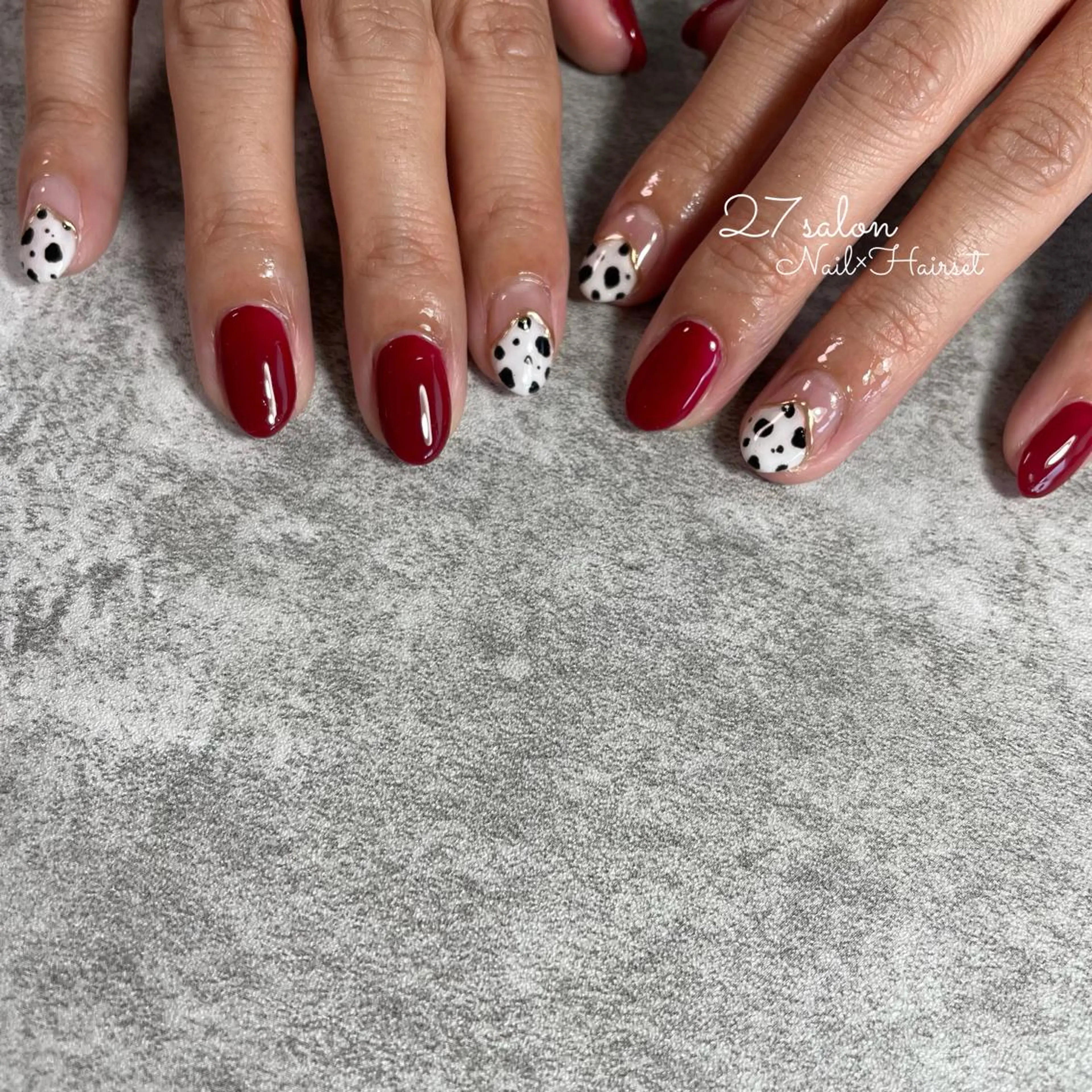 ネイル ボルドー 27salon yuinaのネイルデザイン