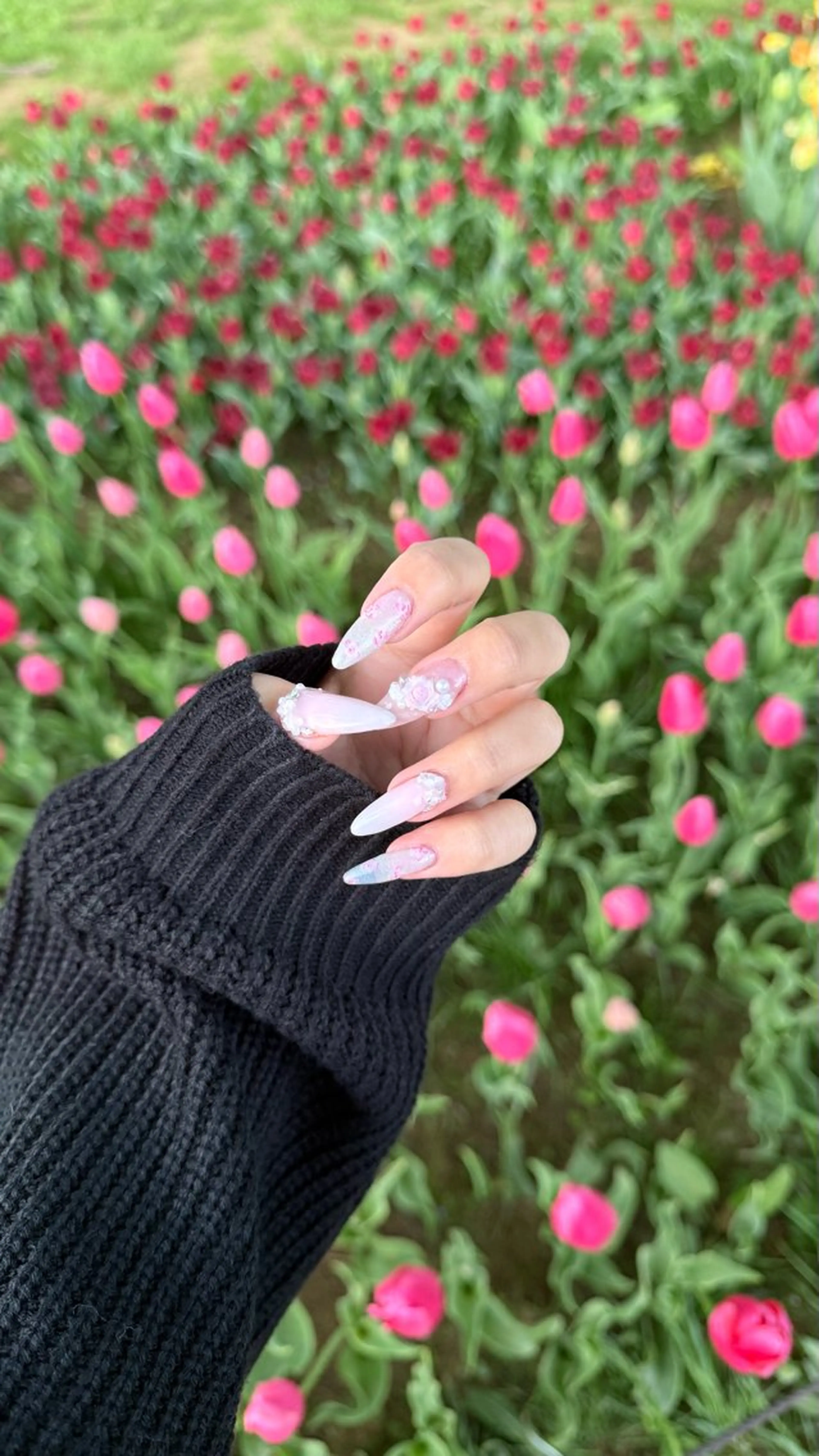 ネイル ピンク 春ネイル mao lilu/高崎のネイルデザイン