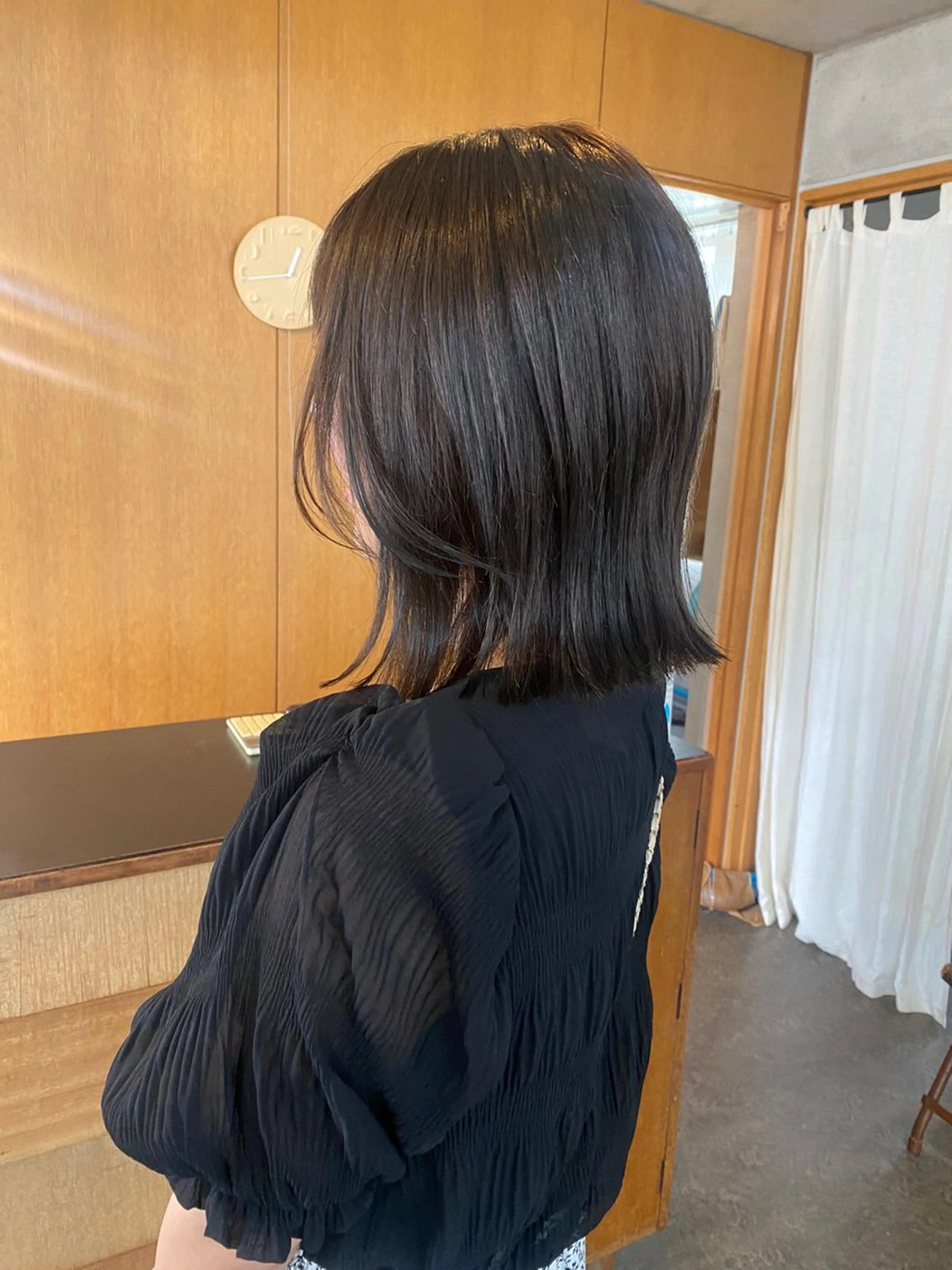 ミディアム カラー モリモト サナのヘアスタイル