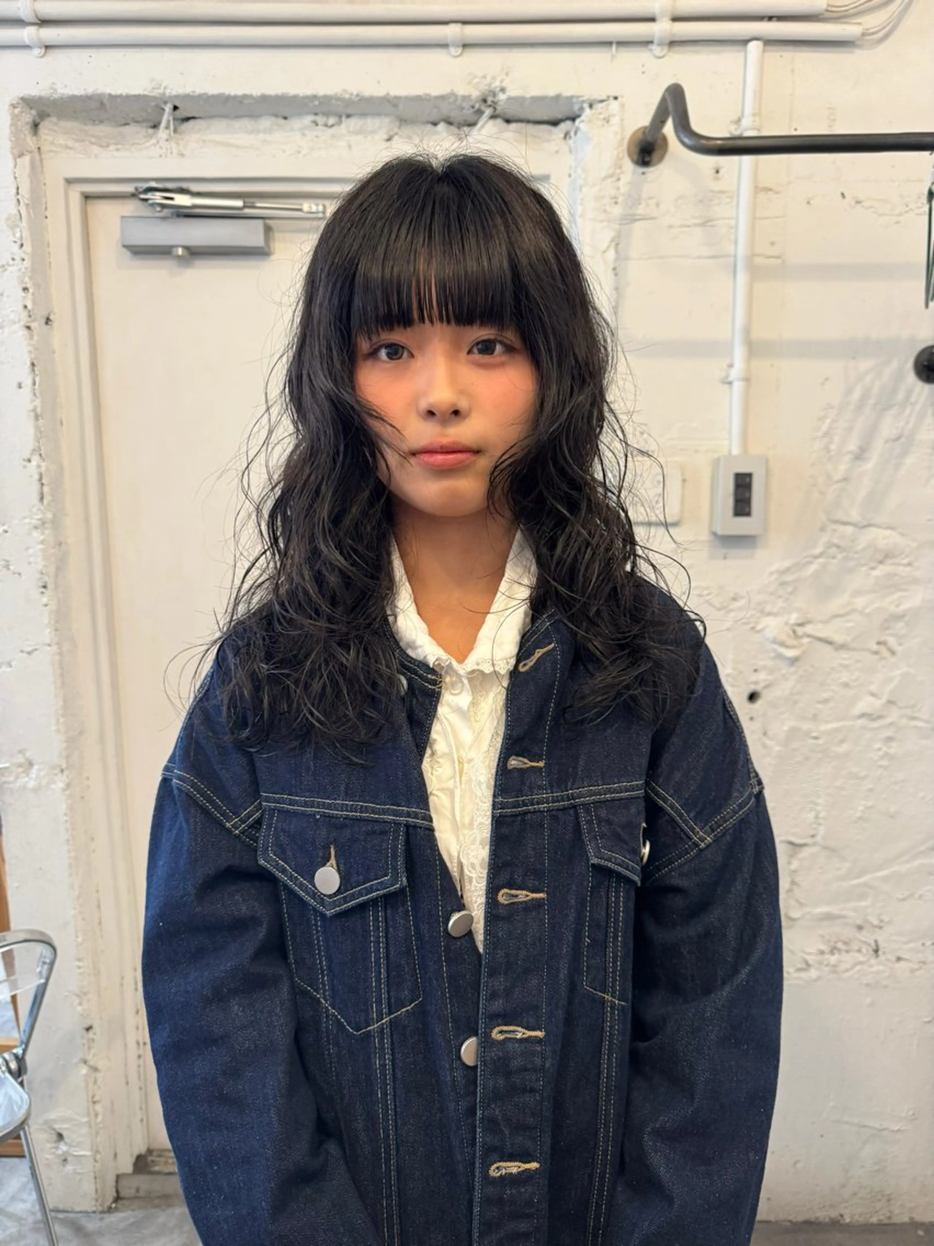 セミロング カット パーマ トリートメント ☆unu☆ ナナミのヘアスタイル