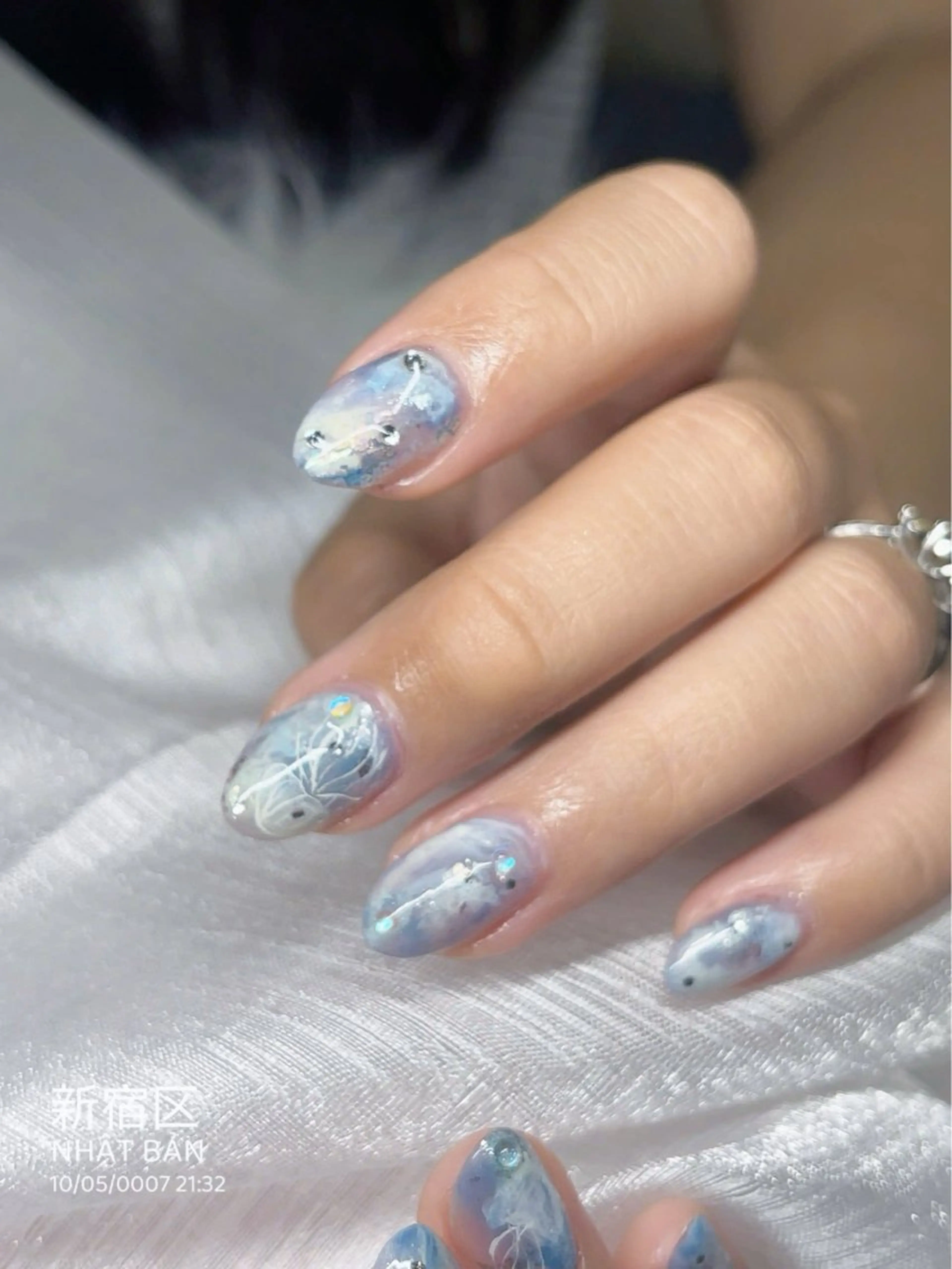 ネイル アートネイル 長さ出し フレンチネイル ジェルネイル グラデーション NAILS BAR SHINJUKUのネイルデザイン