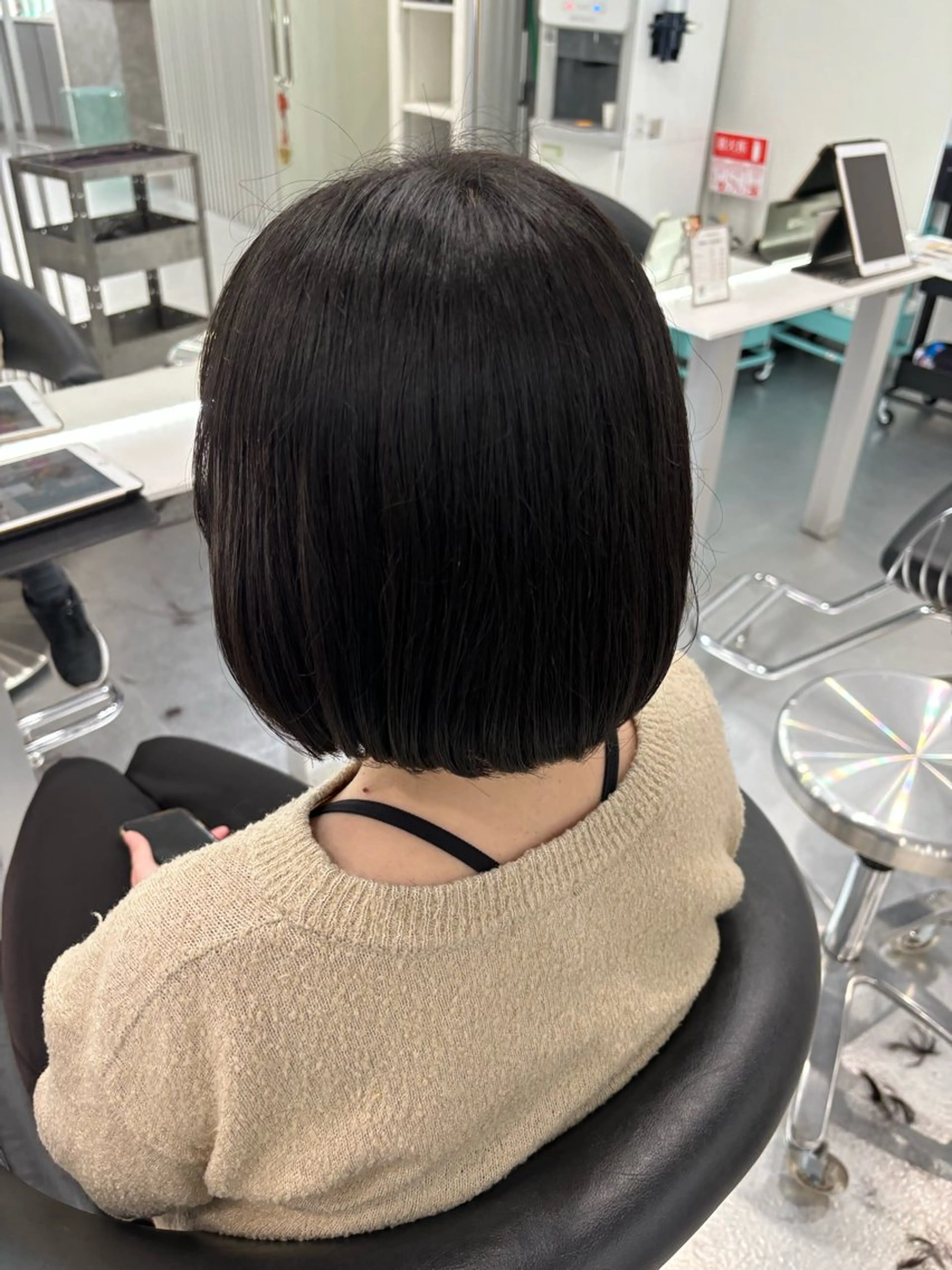 ショート 切りっぱなしボブ ボブ カット ヘアカラー MoA cilue 福島さつき 👧🏻のヘアスタイル
