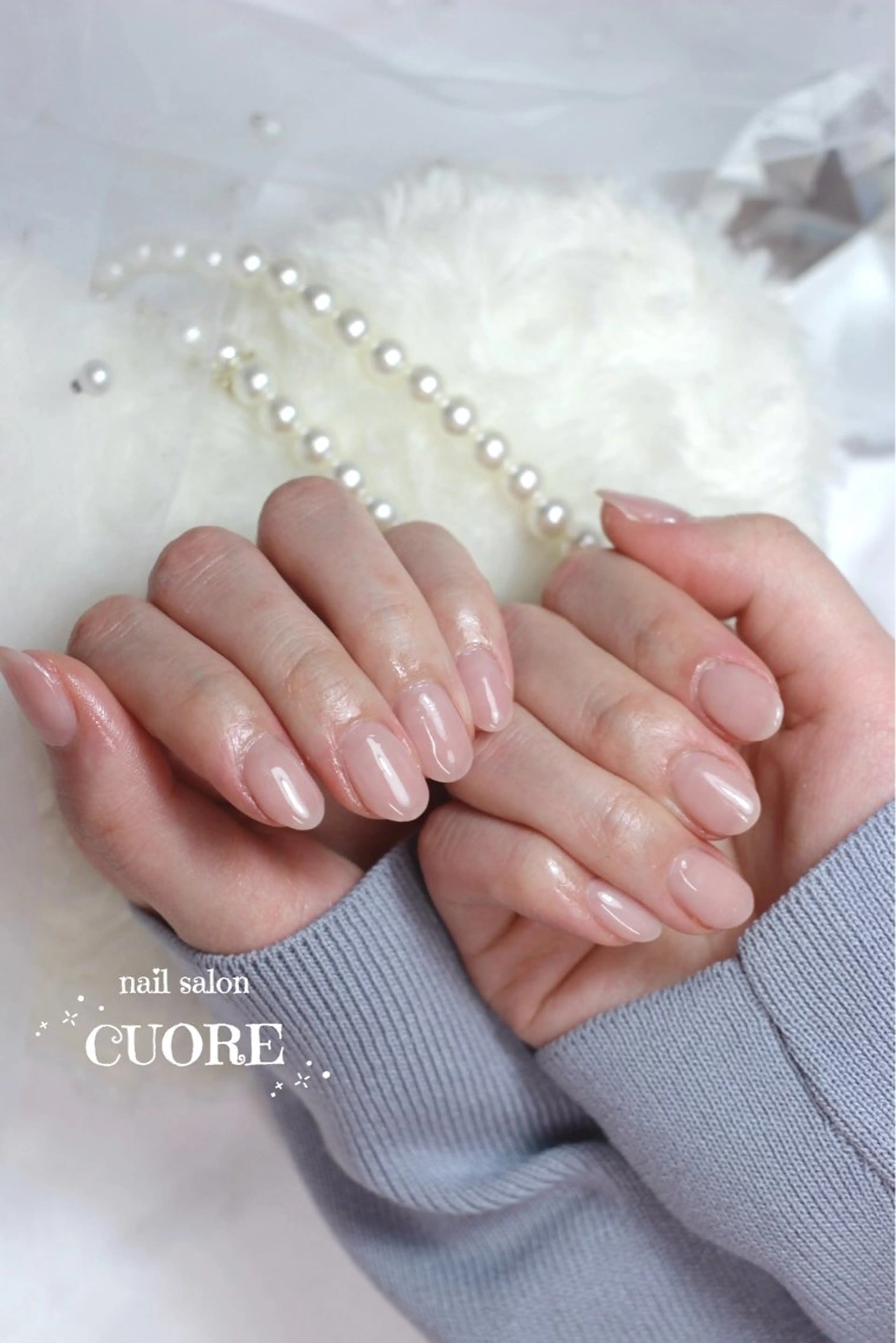 ネイル オフィスネイル ワンカラーネイル シンプルネイル ハンドネイル nail salon CUOREのネイルデザイン