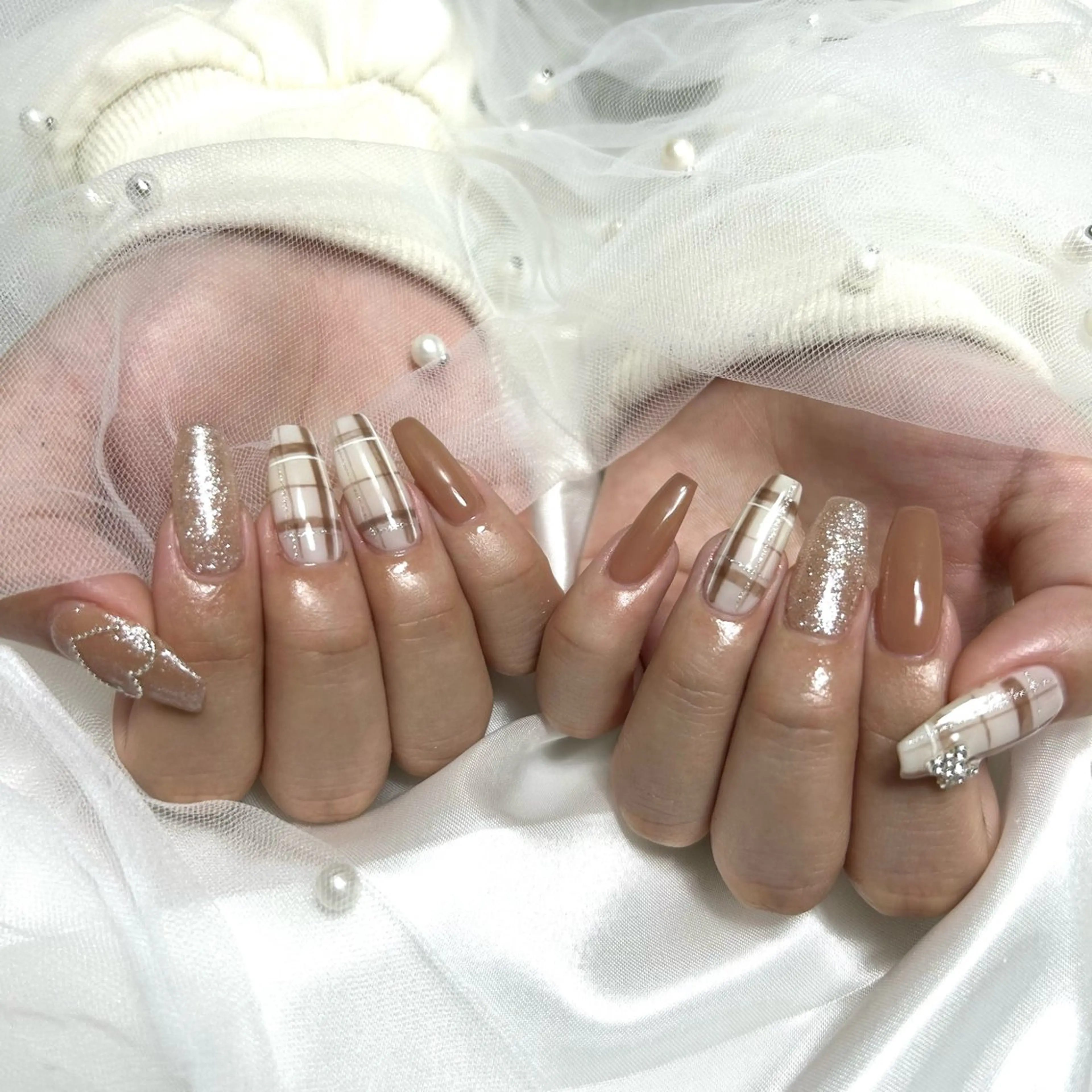 ハンドネイル（持ち込みデザイン3h）の写真