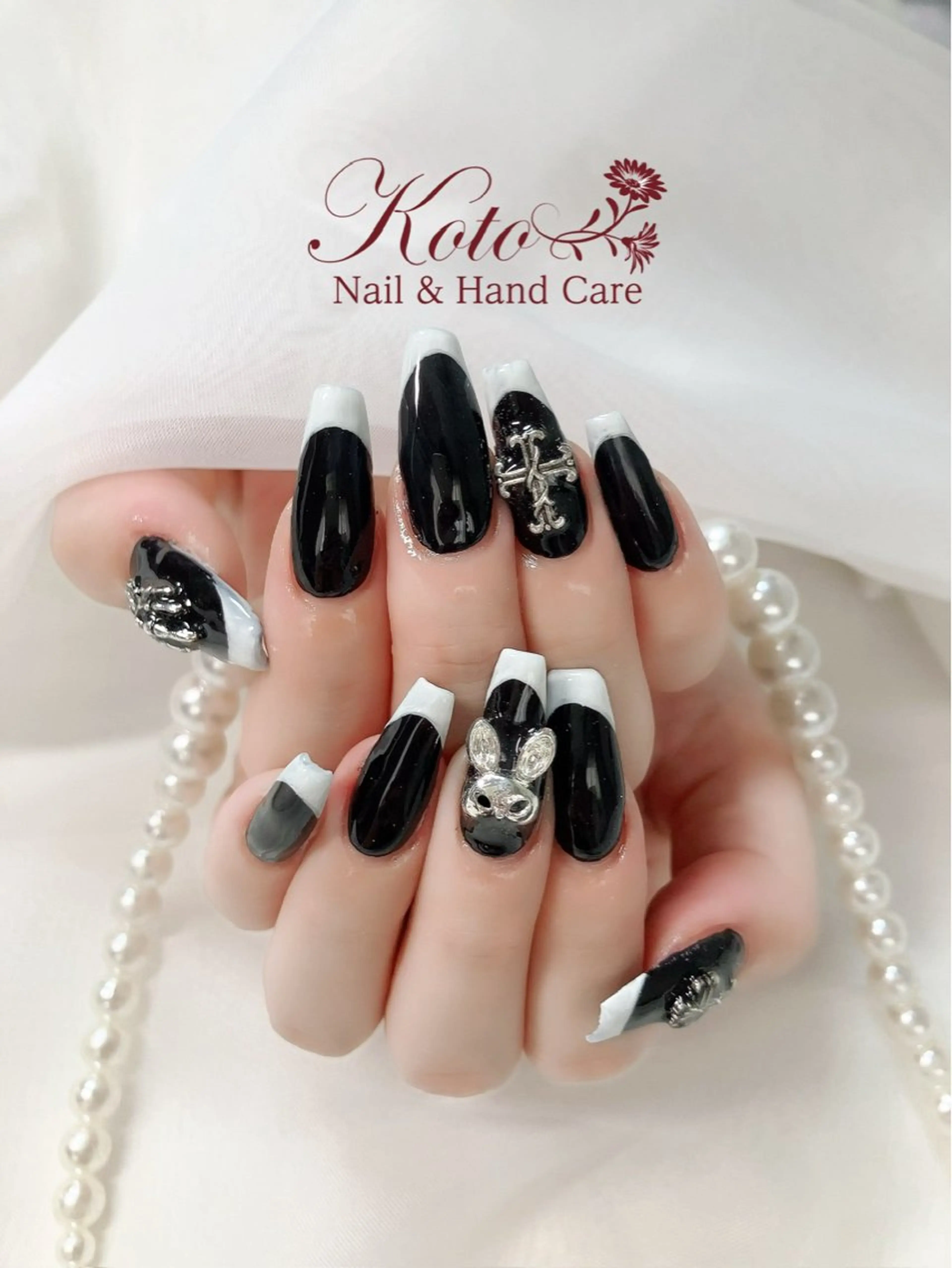 ネイル 長さ出し ジェルネイル 持ち込み ニュアンスネイル 赤色 ハンドネイル Nail Salon KOTOのネイルデザイン