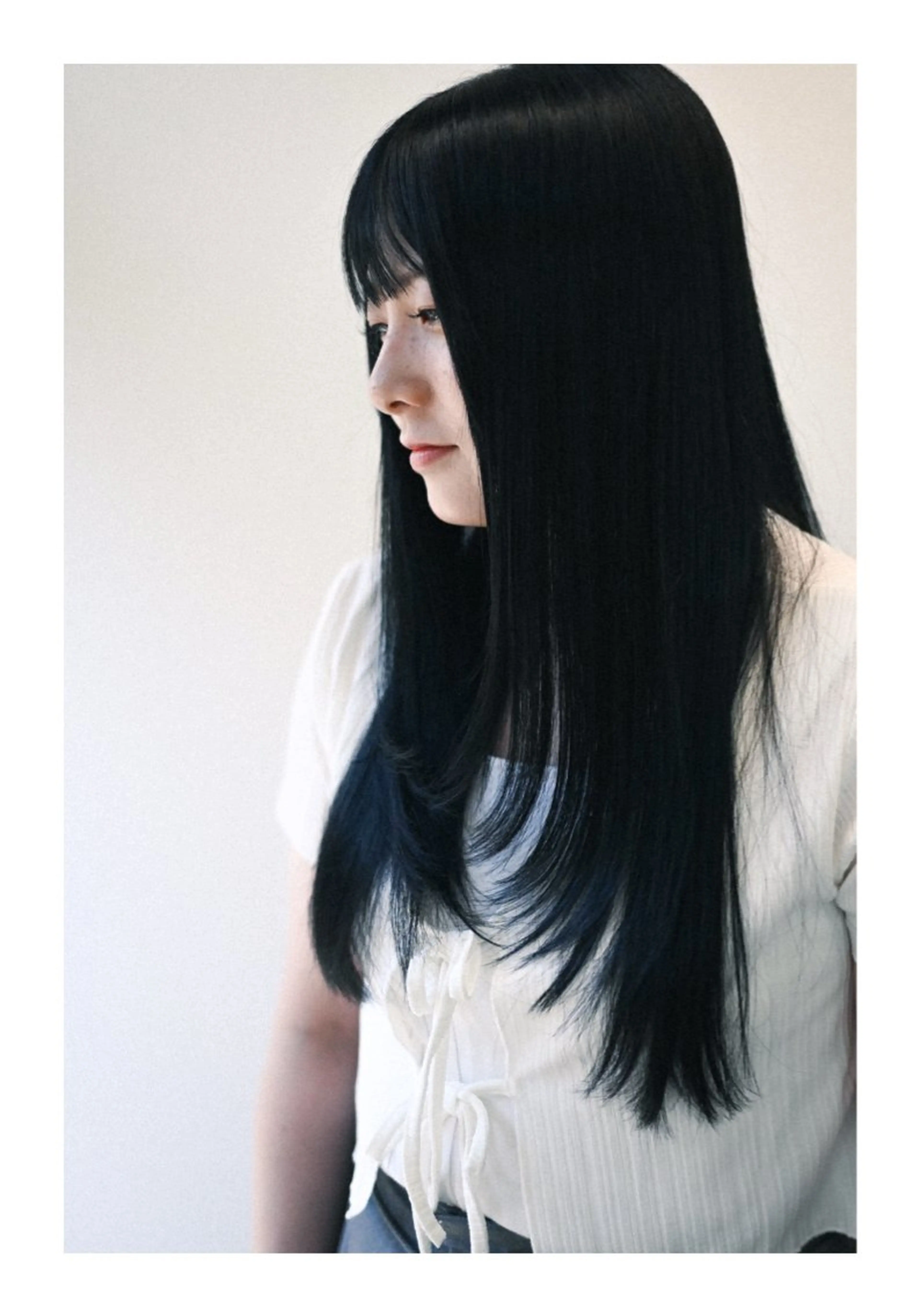 ロング ハッシュカット /レイヤー/大阪中津のヘアスタイル