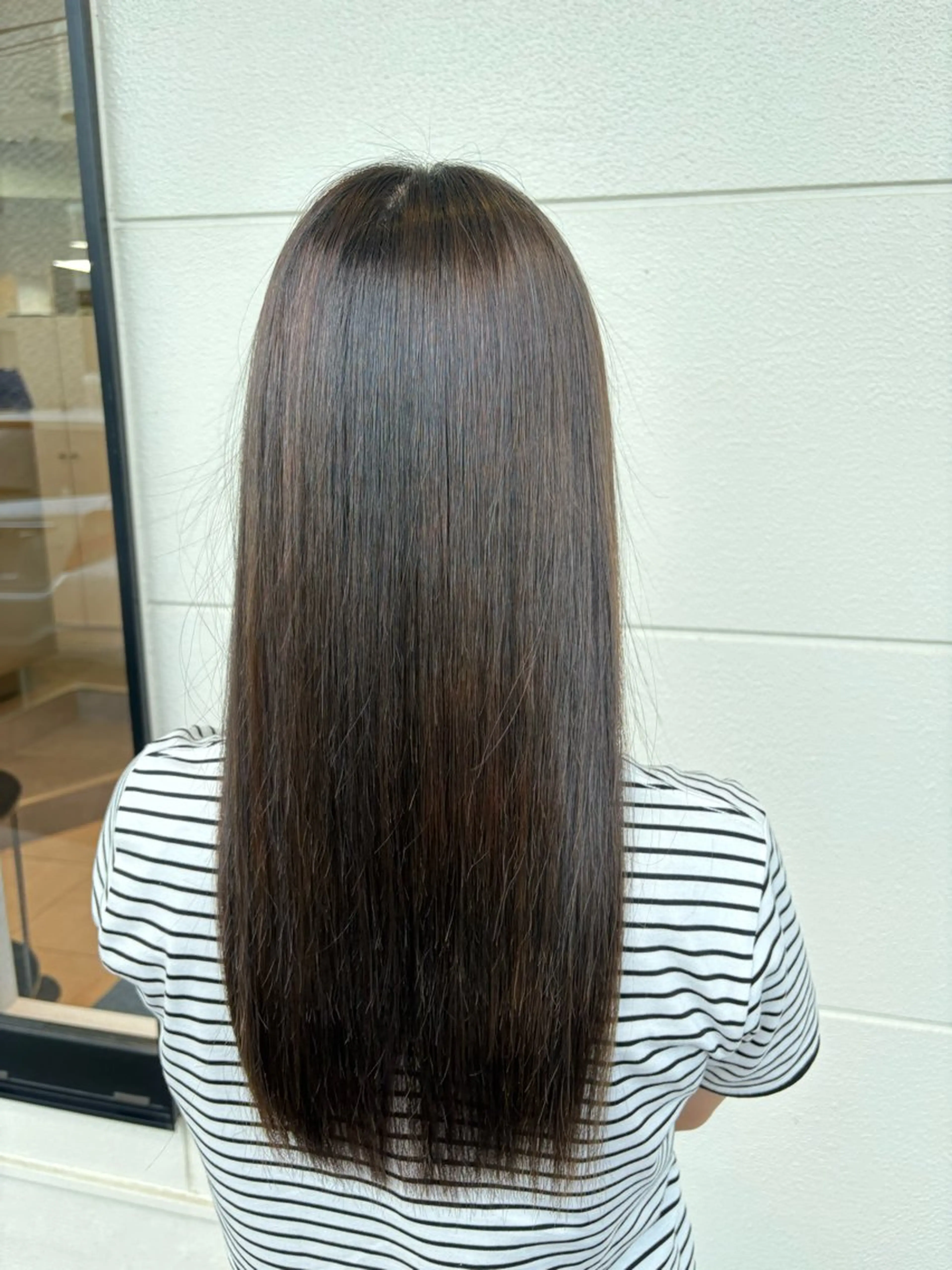 セミロング ヘアカラー トリートメント 田中 希のヘアスタイル