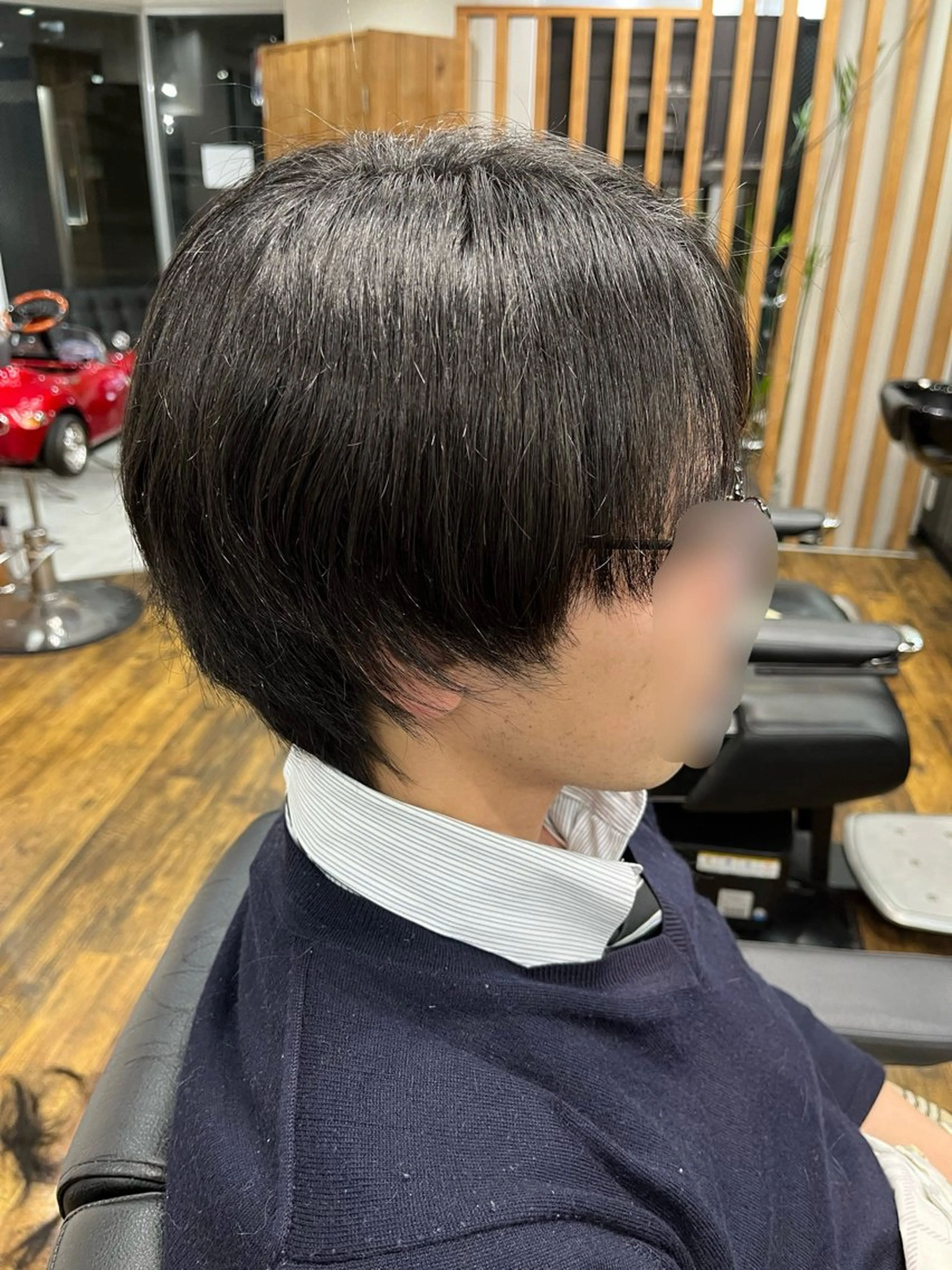 ミディアム パーマ ストレートパーマ 縮毛矯正 石川 勇海のヘアスタイル