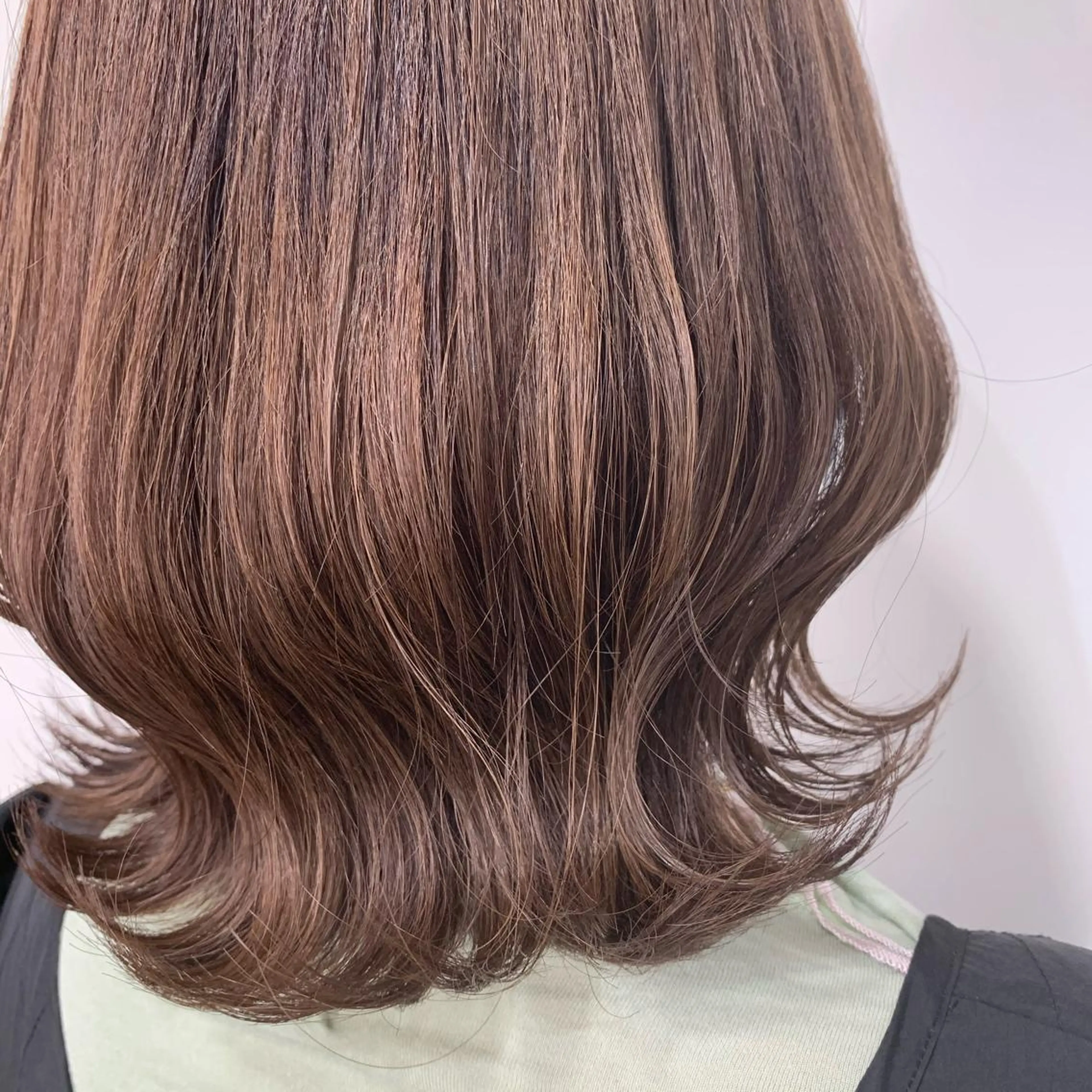 ミディアム カラー ヘアカラー トリートメント 田中 優衣のヘアスタイル