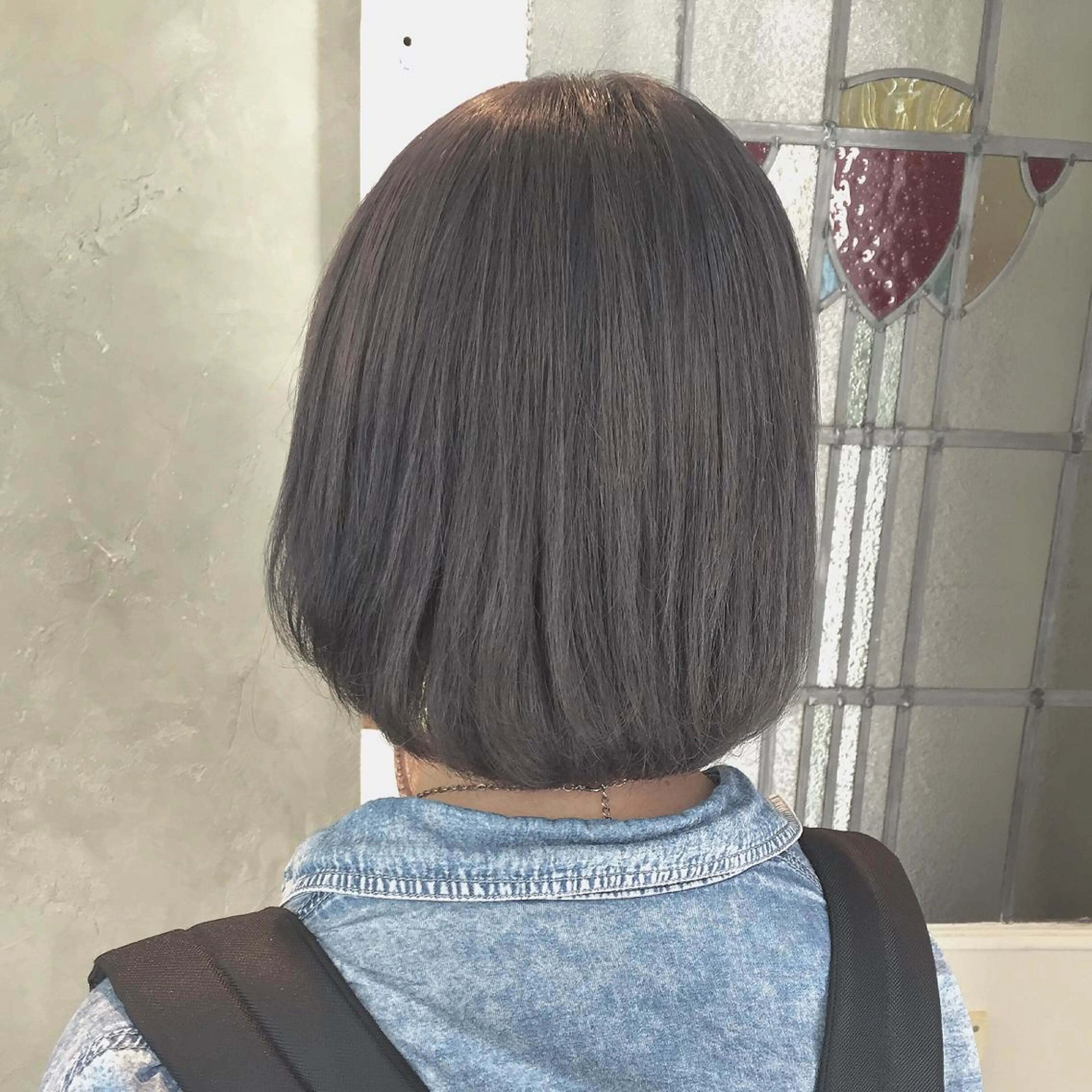 ショート カラー ブリーチ 透明感カラー ディープラベンダー ハイトーンカラー ラベンダーカラー 露木 啓介のヘアスタイル