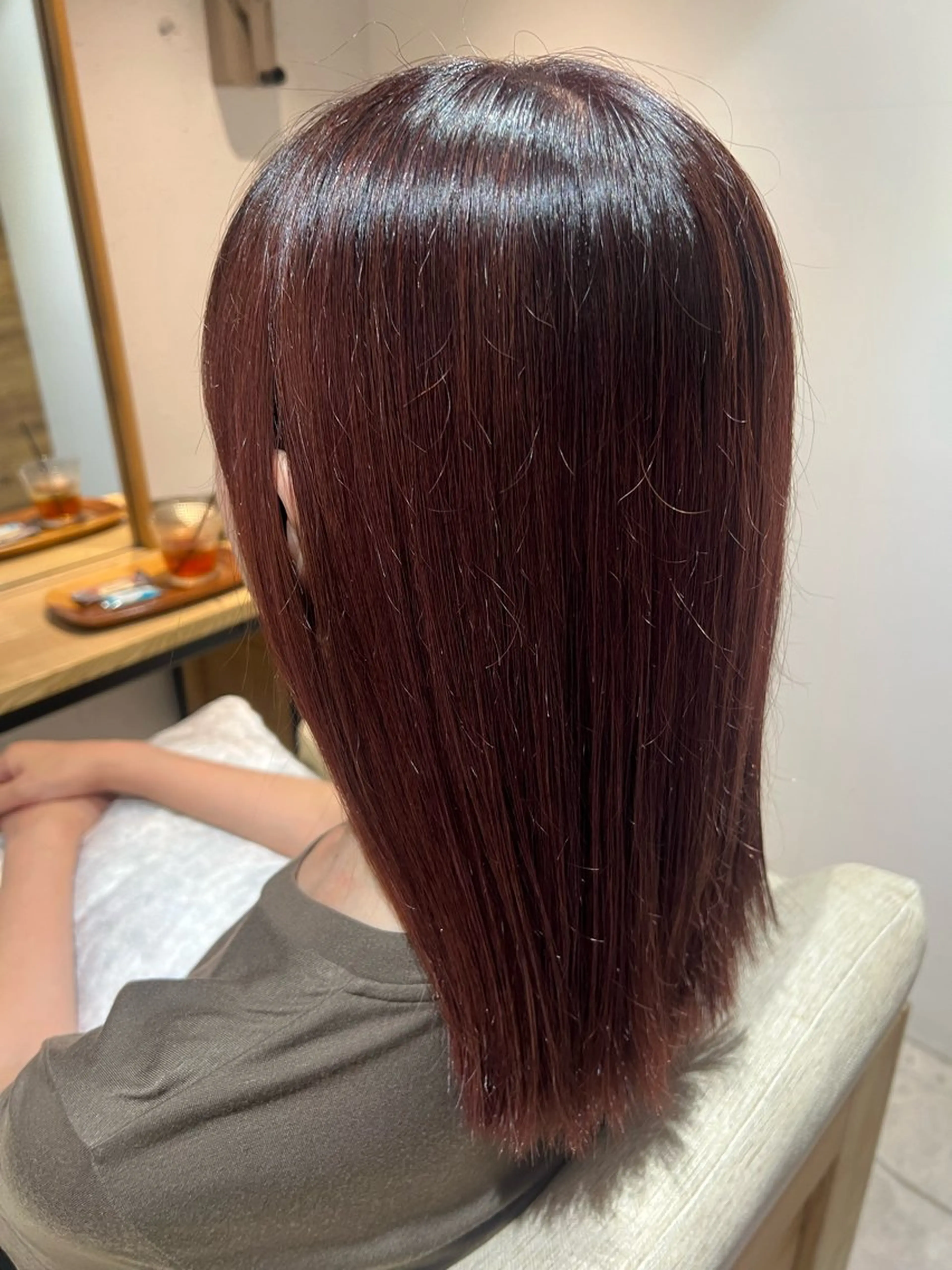 ミディアム カラー カット ヘアカラー ブルームヘアデザイン かこ。のヘアスタイル