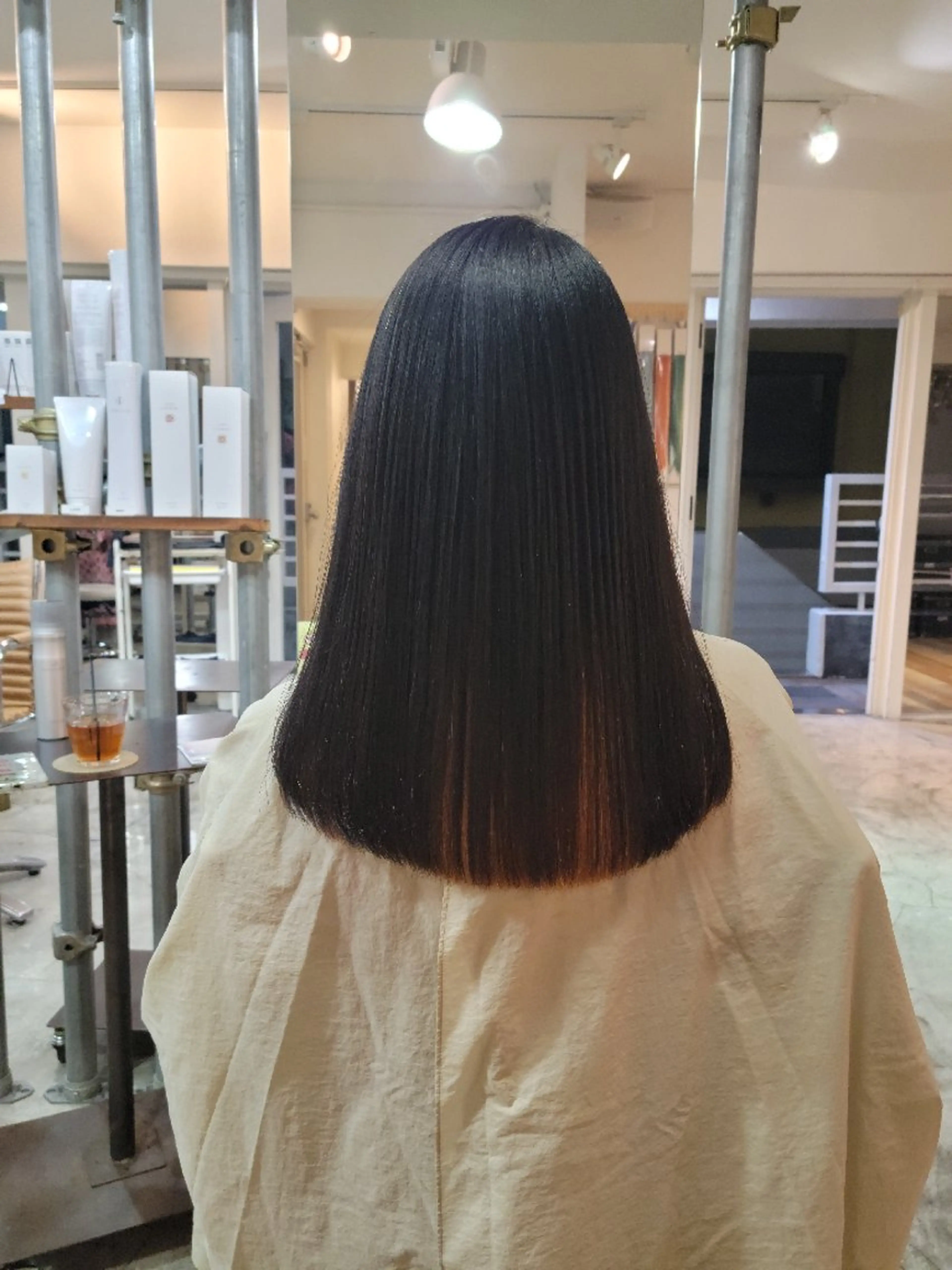 セミロング パーマ 髪質改善 ストレートパーマ coii コイ【原宿/表参道】のヘアスタイル