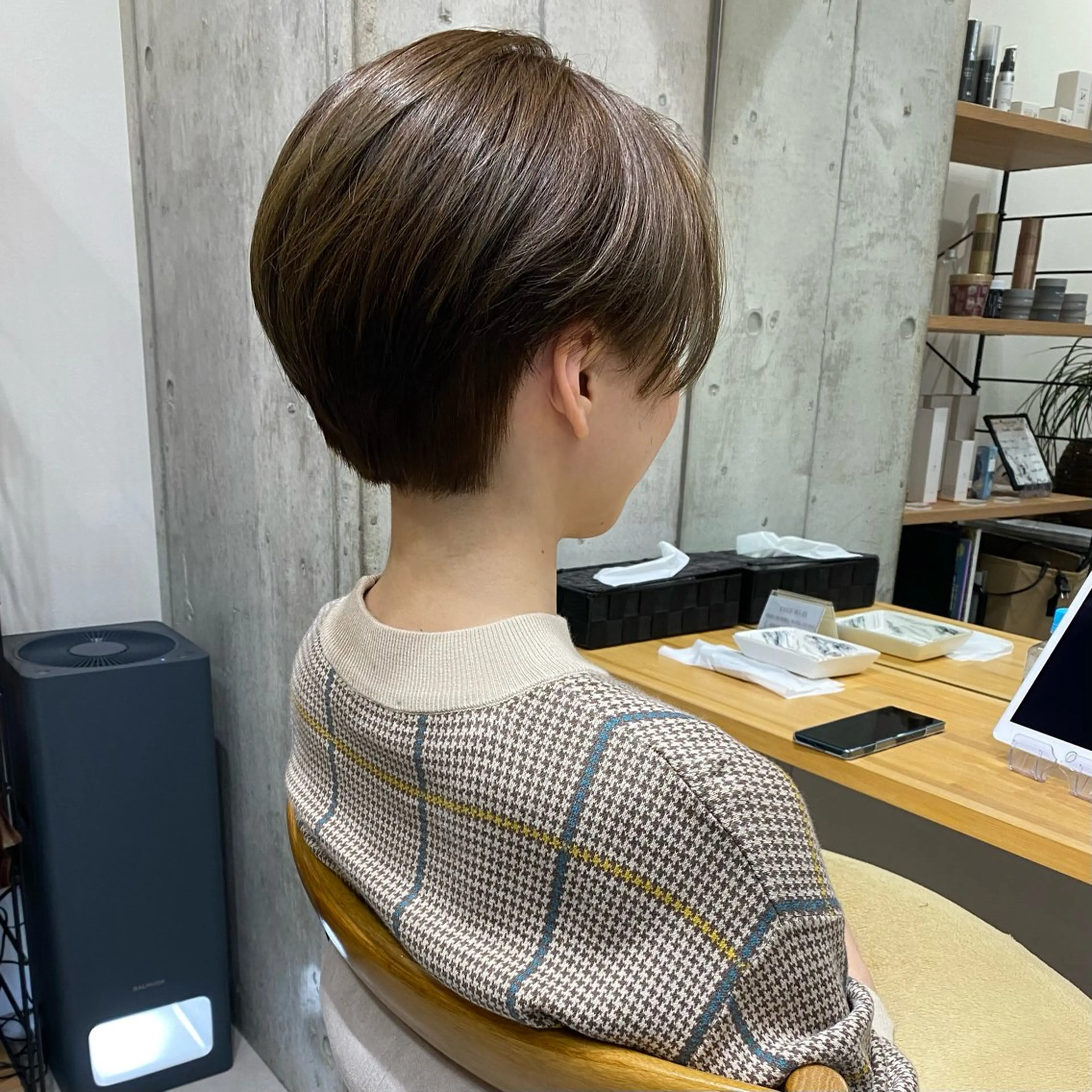 ショート ハイライト 髪質改善 レイヤーカット ショートヘア ショート職人 美容師【KENTA】のヘアスタイル