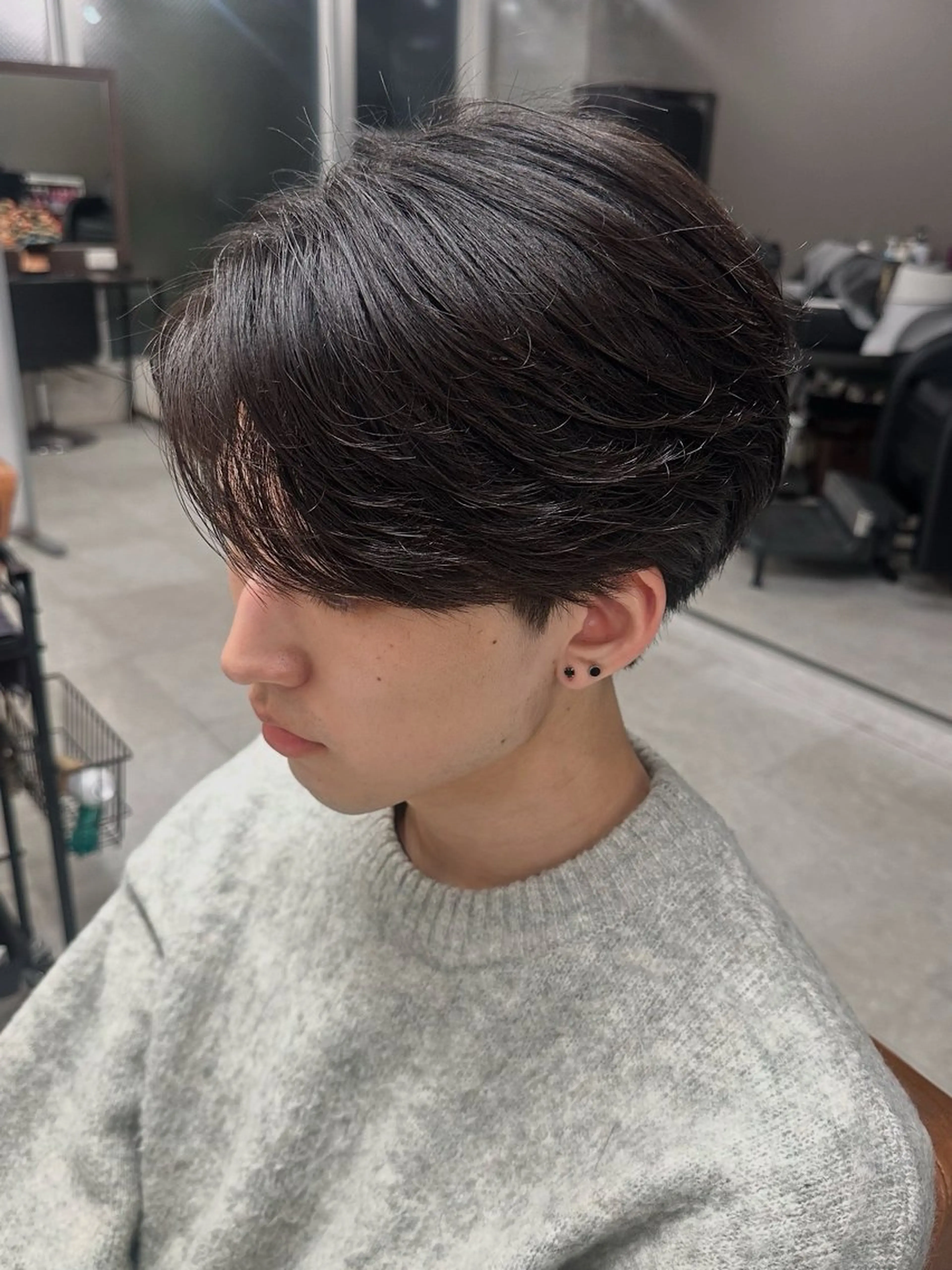 ショート パーマ メンズ カット パーマ トリートメント メンズ似合わせ🪞 副店長 kotoriのヘアスタイル