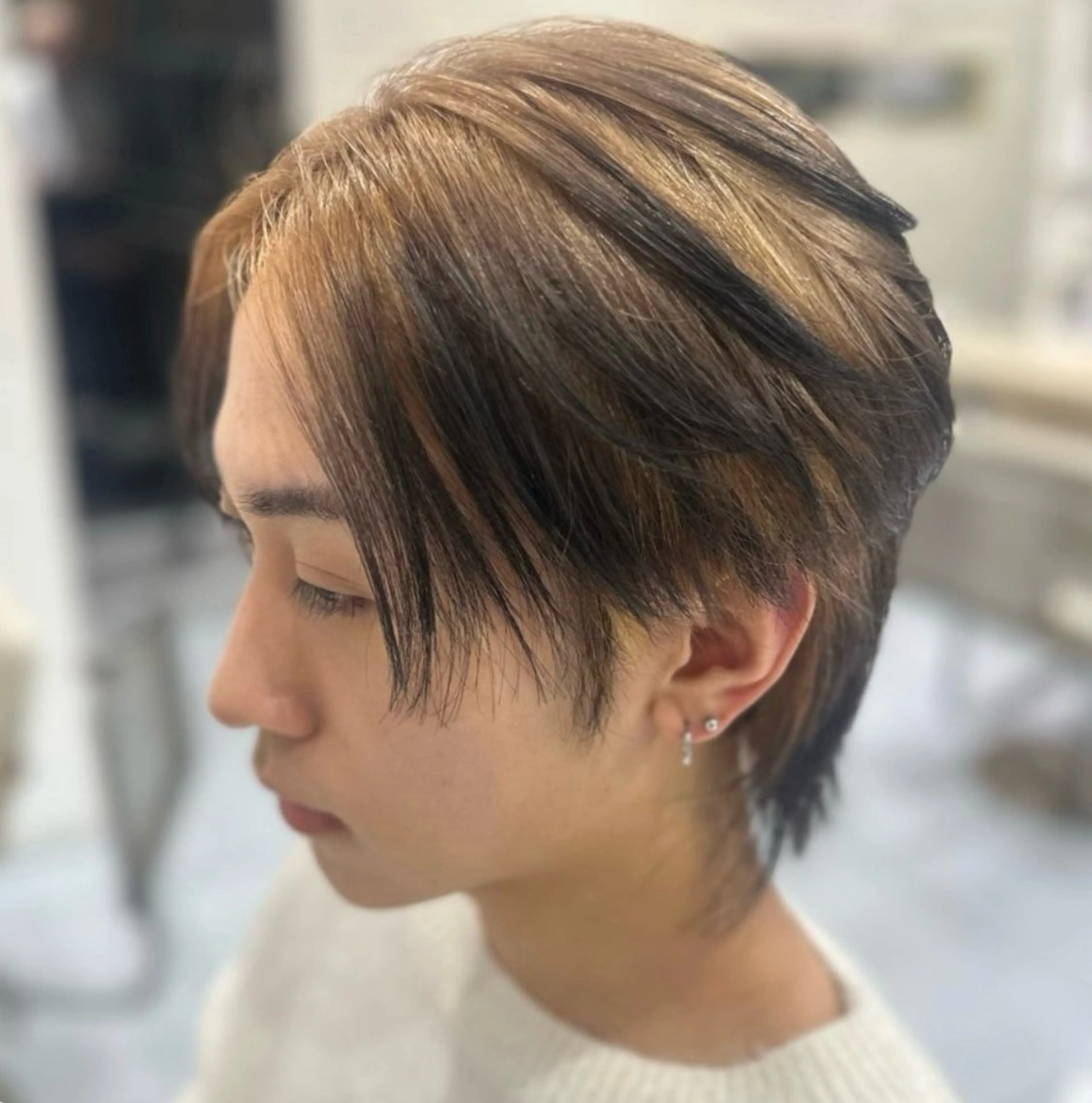 ショート カラー ヘアカラー トリートメント ブリーチカラー特化 美容師/𝕐𝕌𝕀のヘアスタイル