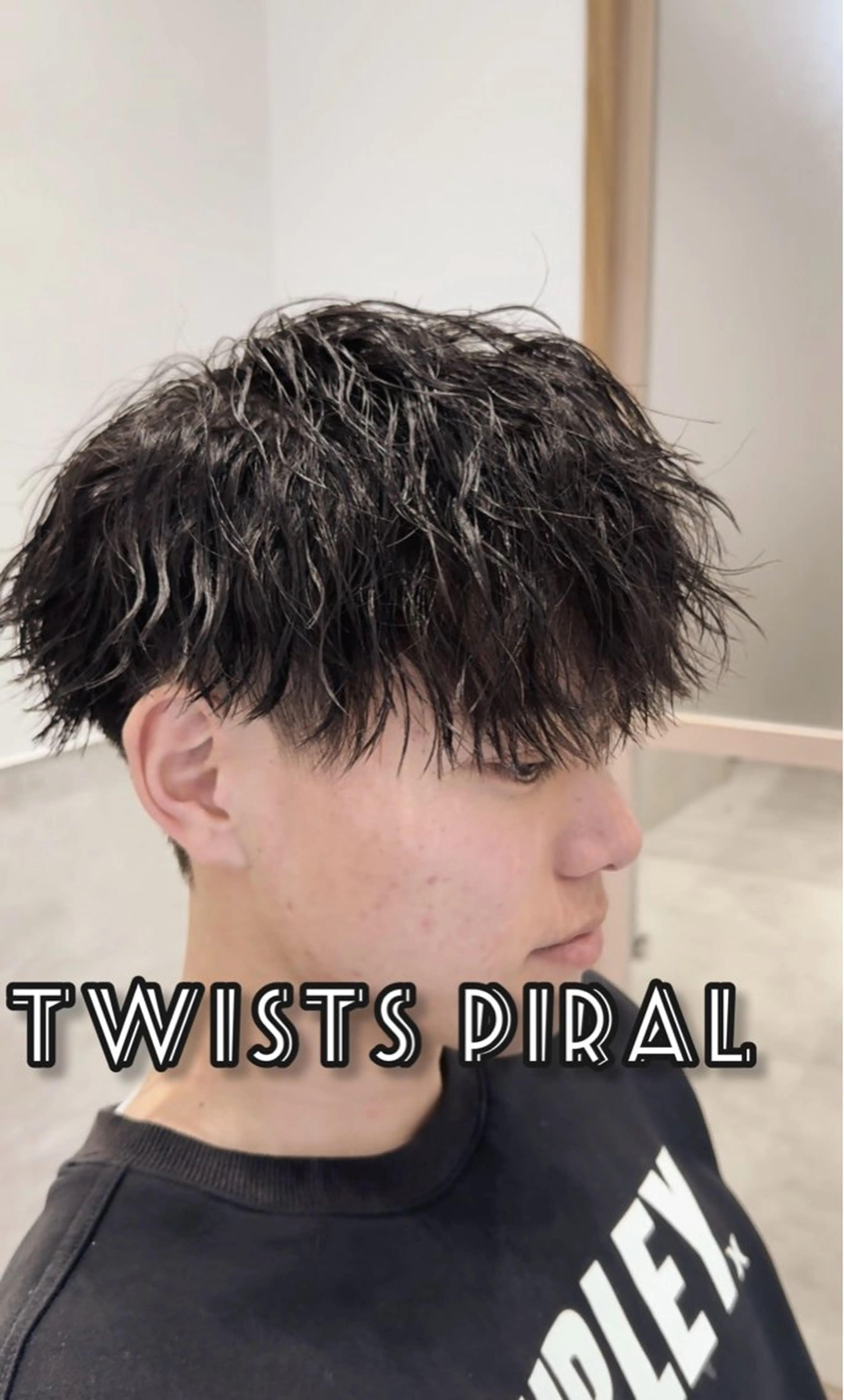 ショート カット パーマ メンズカット/ 沖縄市/村田亮太のヘアスタイル