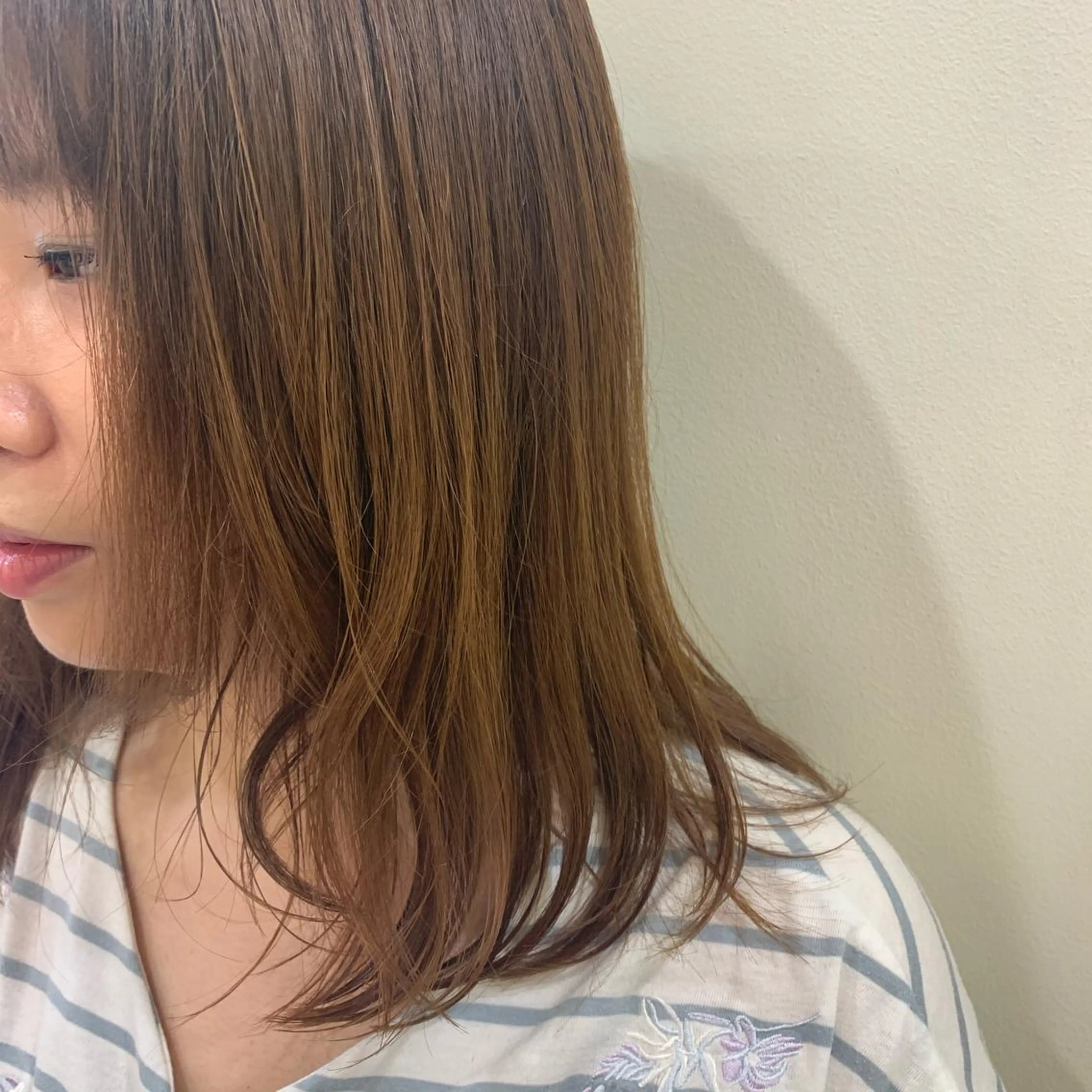 ミディアム ボブ/美髪矯正 /佐藤　奈巳のヘアスタイル