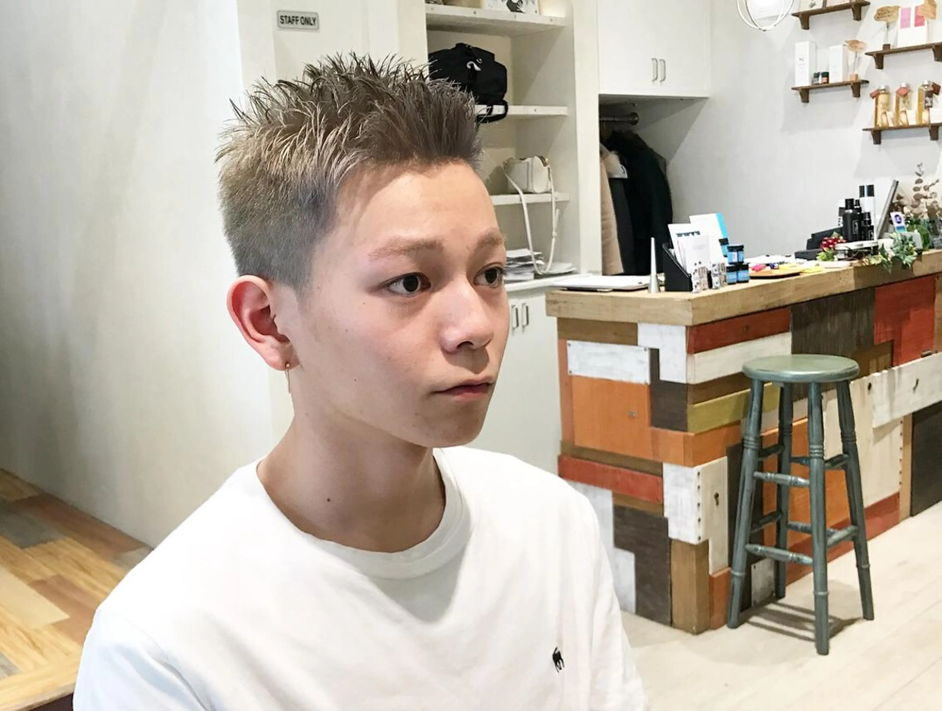 ショート メンズ アッシュ メンズ指名多数!! SiLO 田島のヘアスタイル