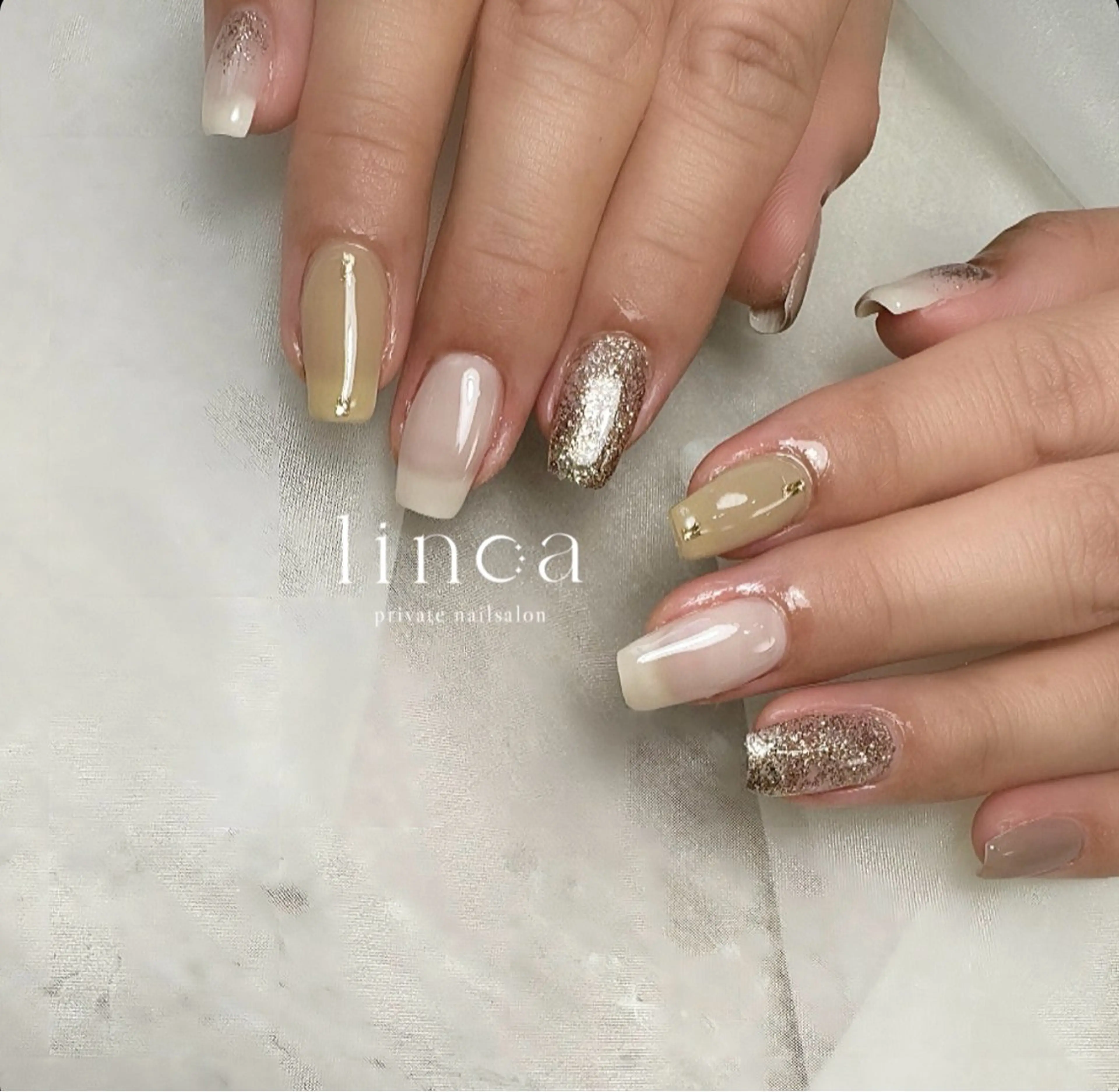 ネイル アートネイル ニュアンスネイル シンプルネイル linoa nailのネイルデザイン