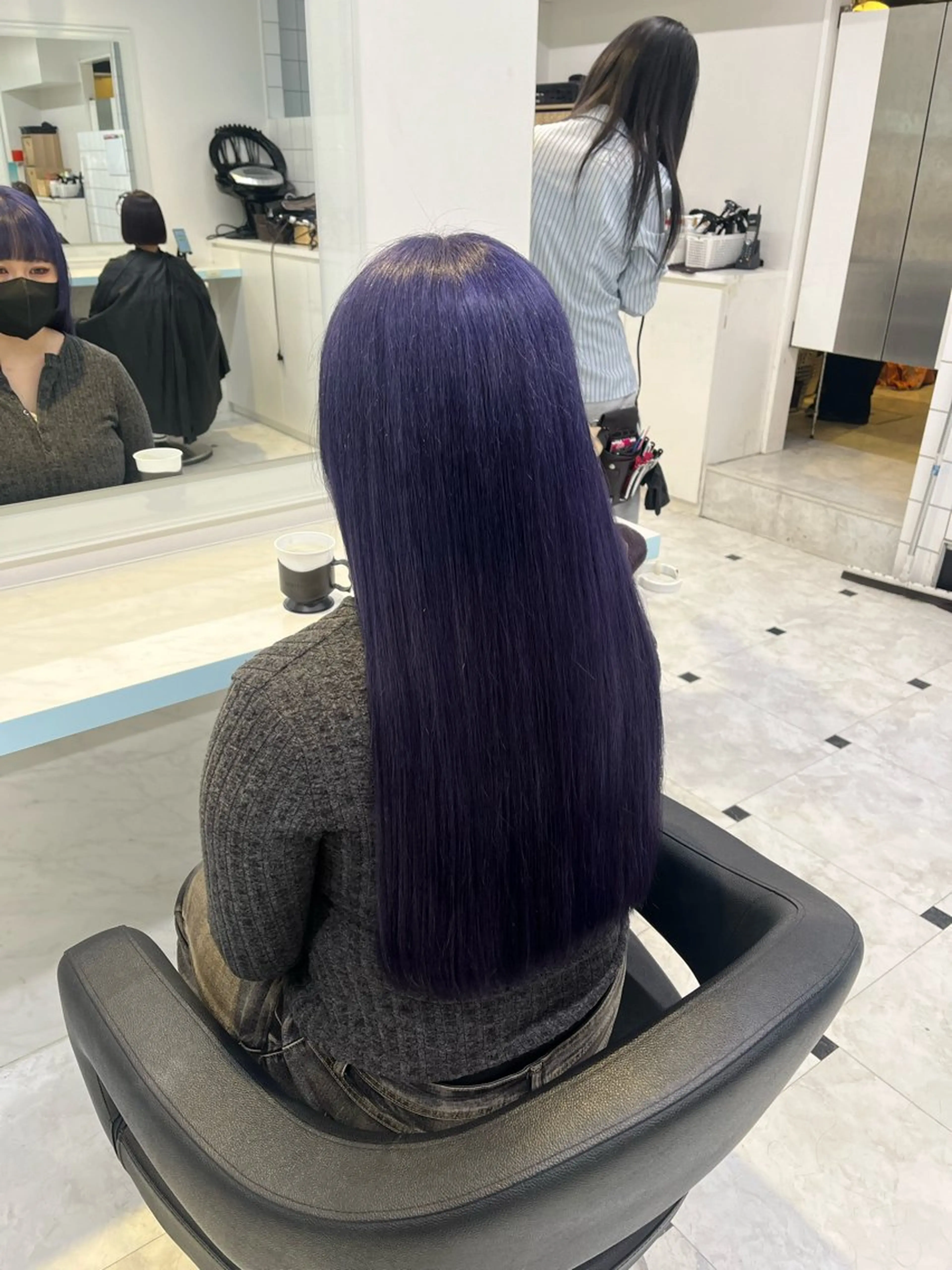 ロング カラー ヘアカラー トリートメント ブリーチカラー 🩵MIZUKIのヘアスタイル