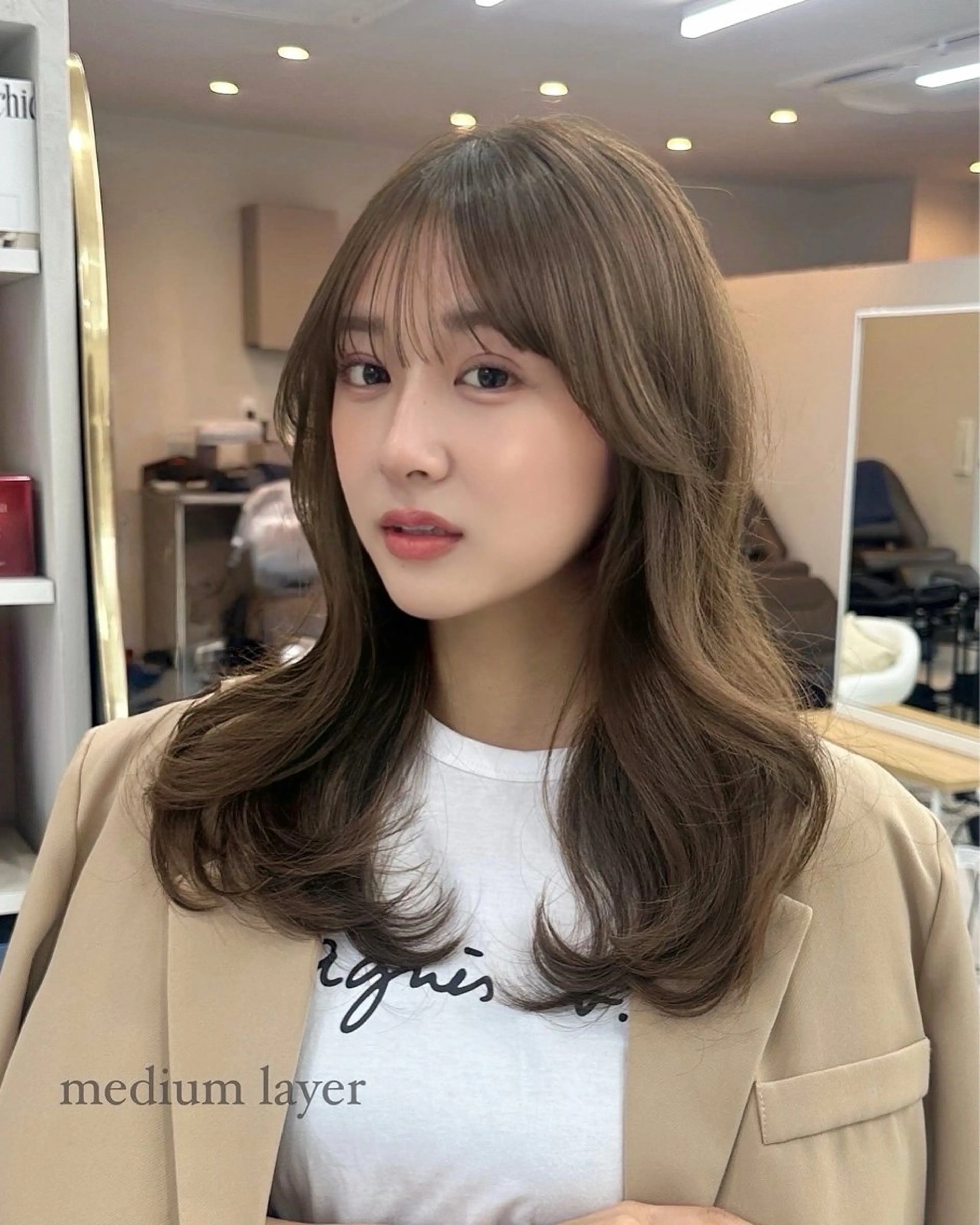 ミディアム Aura所属・丸山 心 / 艶カラーのヘアスタイル