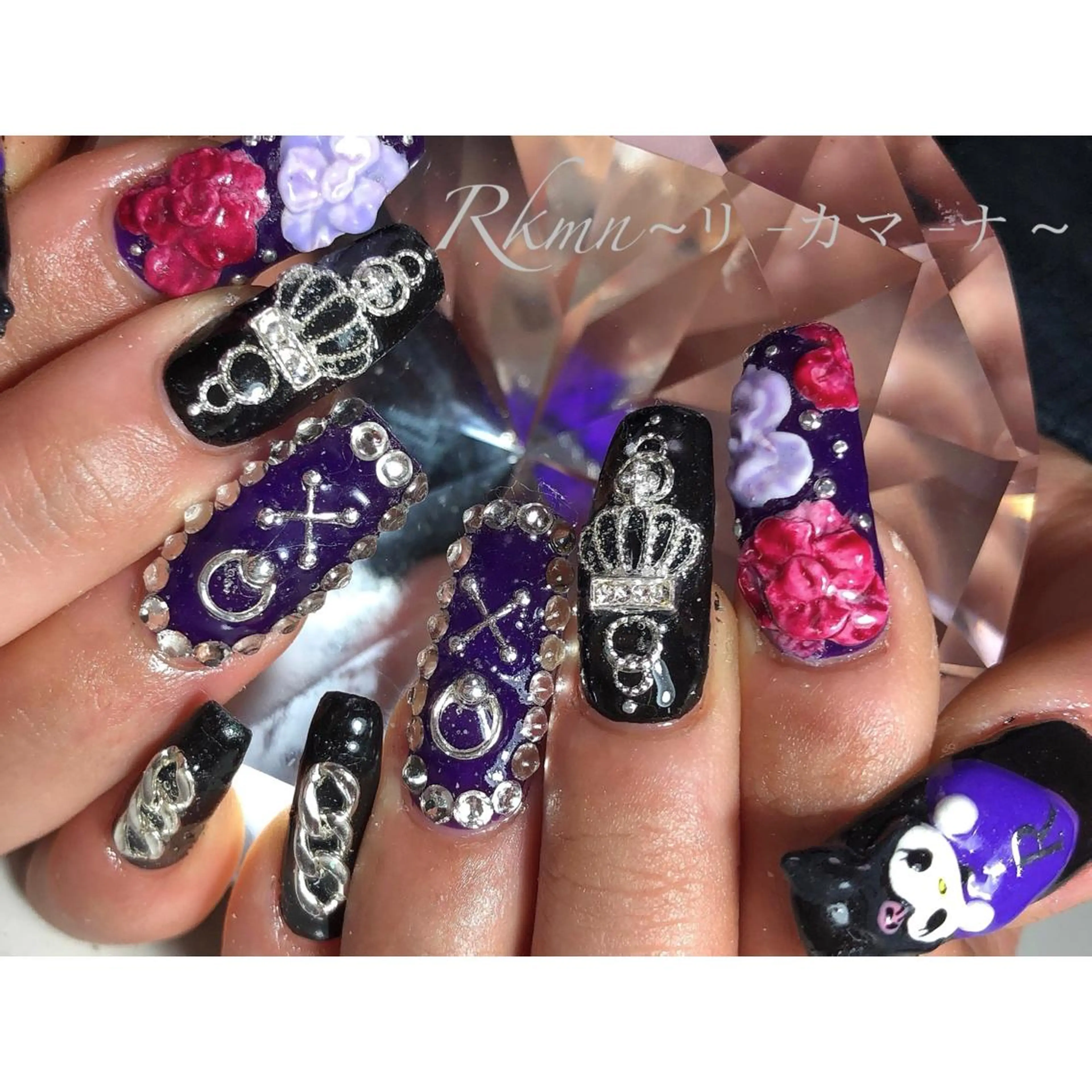 ネイル アートネイル フラワーネイル フレンチネイル ジェルネイル グラデーション Rkmn ~リ-カマ-ナ~のネイルデザイン
