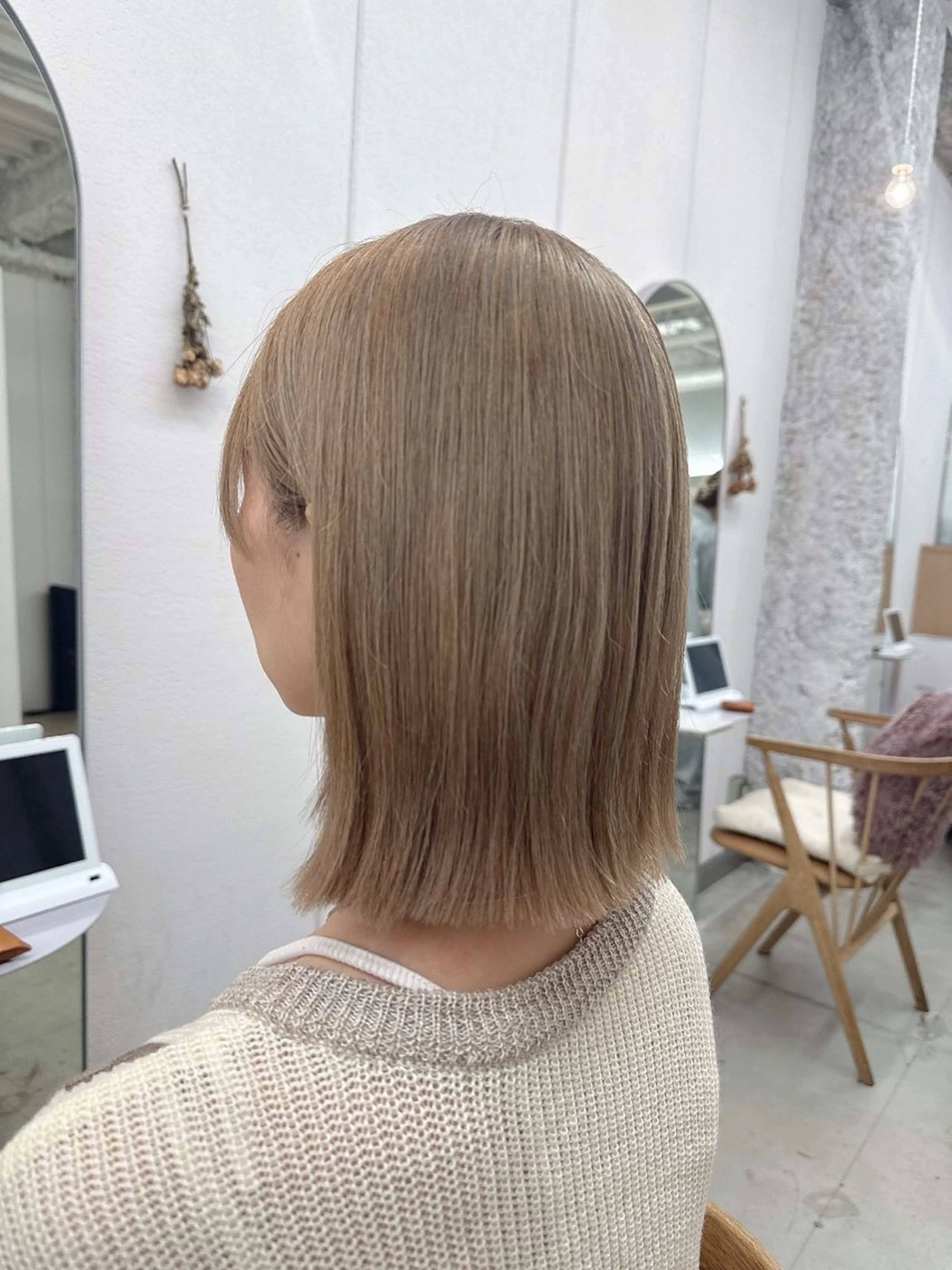 ミディアム カラー カット ヘアカラー トリートメント 🌷花屋併設🌷 西松さらのマツエク・マツパデザイン
