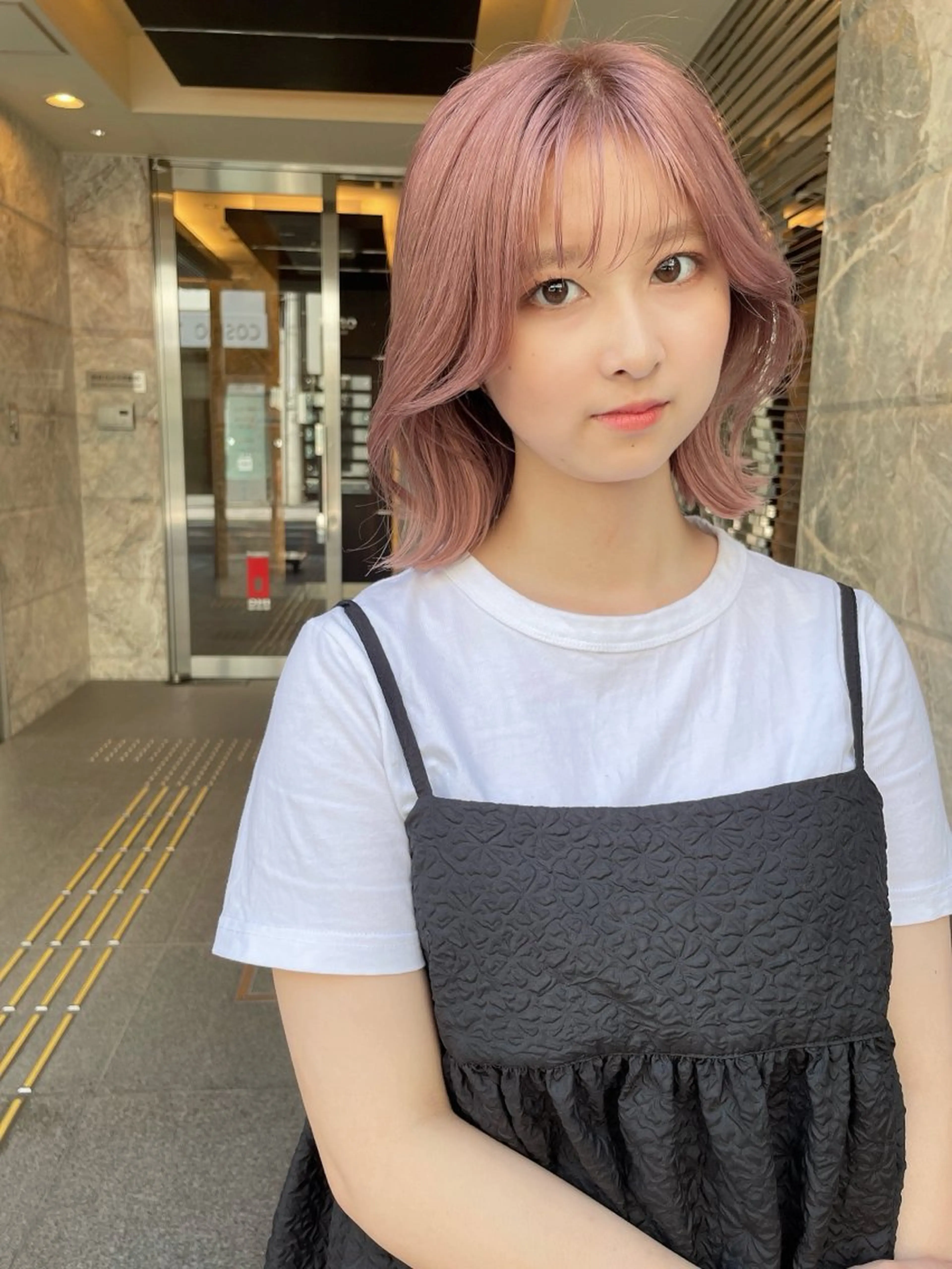 ミディアム カラー カット ヘアカラー 髪質改善will hairdesignのヘアスタイル