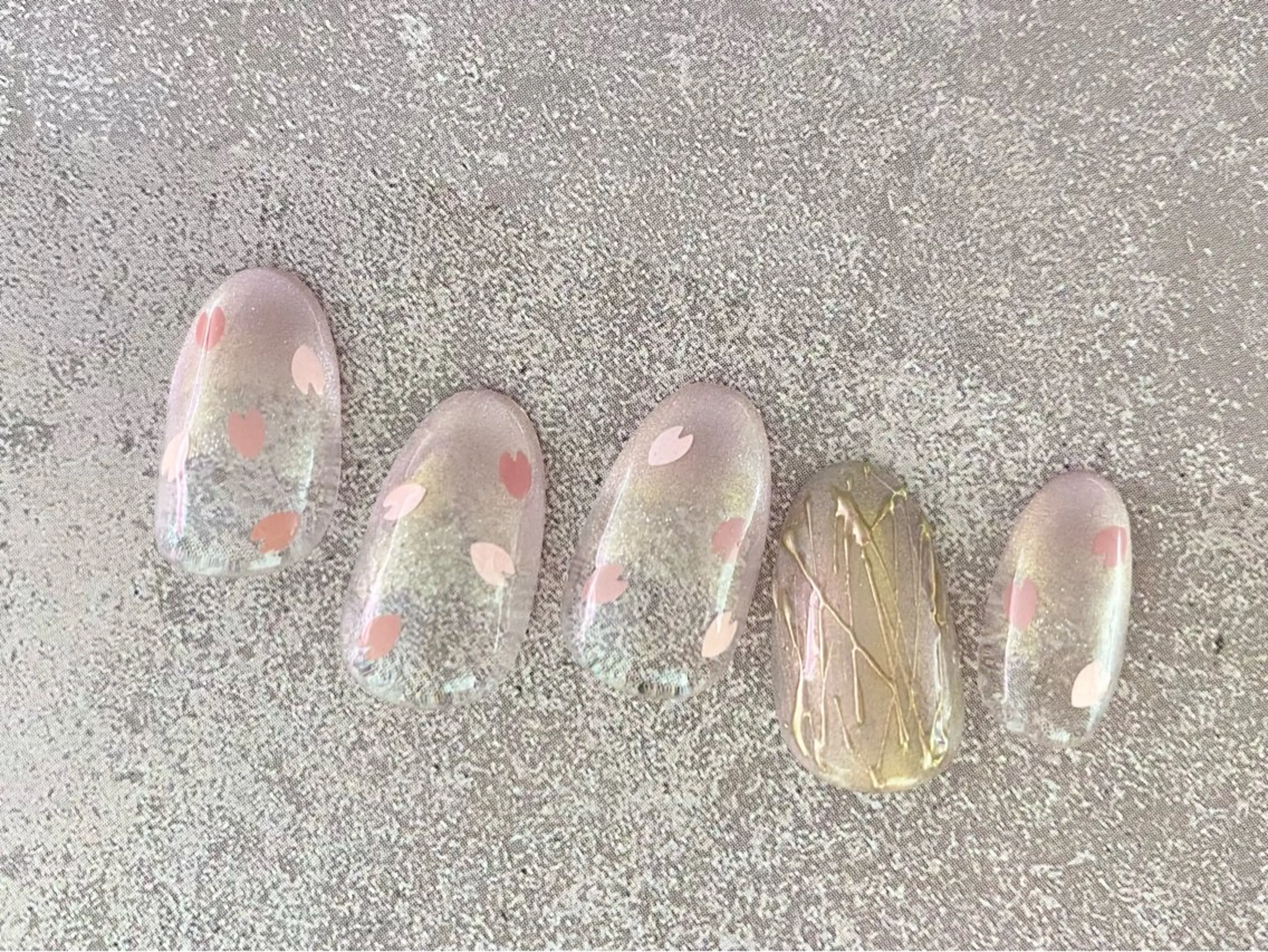 ネイル 桜ネイル 春ネイル ハンドネイル フジタ エリカのネイルデザイン