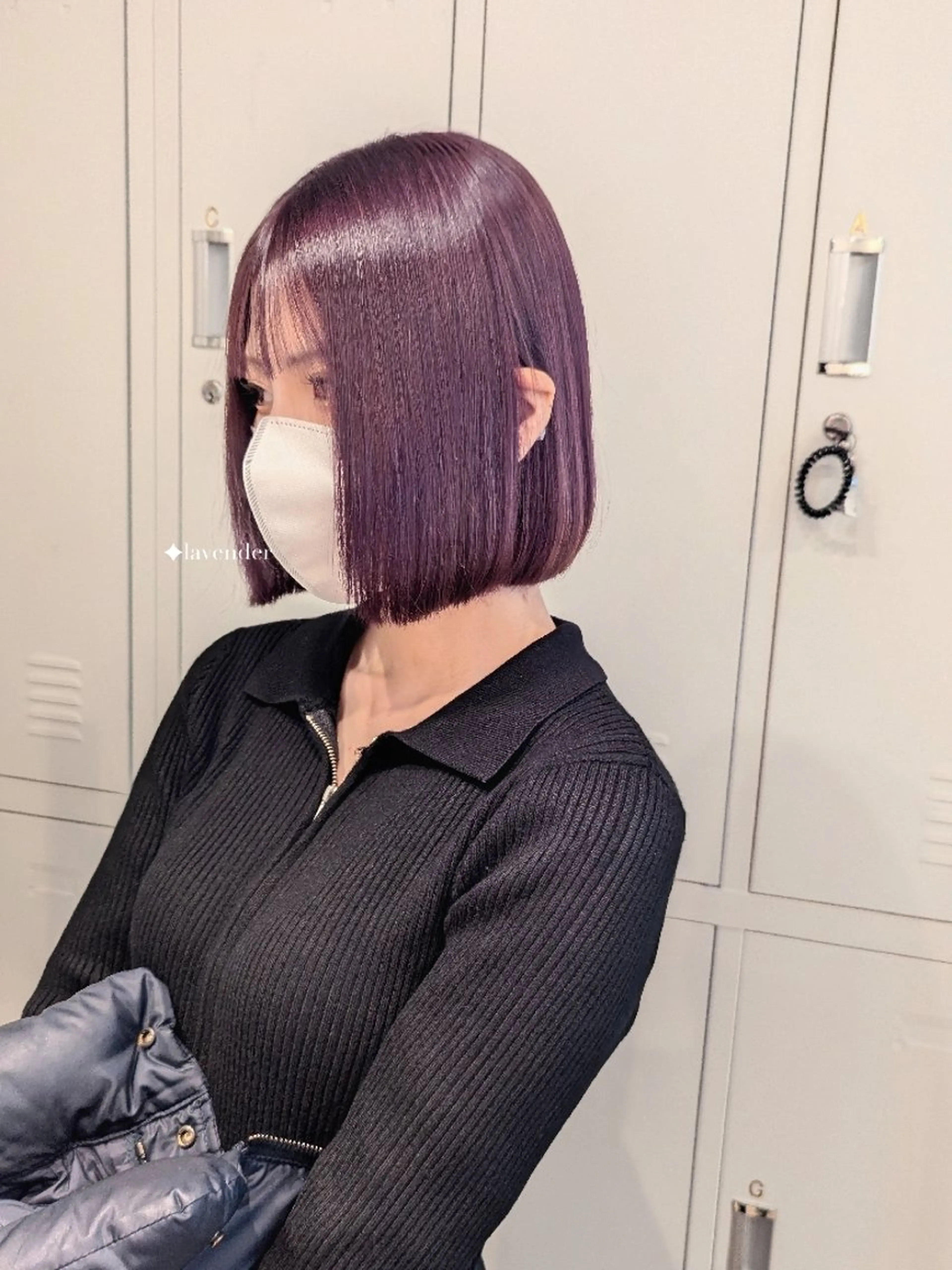 ショート パープルカラー 🏹MIYU￤抜け感 ×柔らかカラーのヘアスタイル