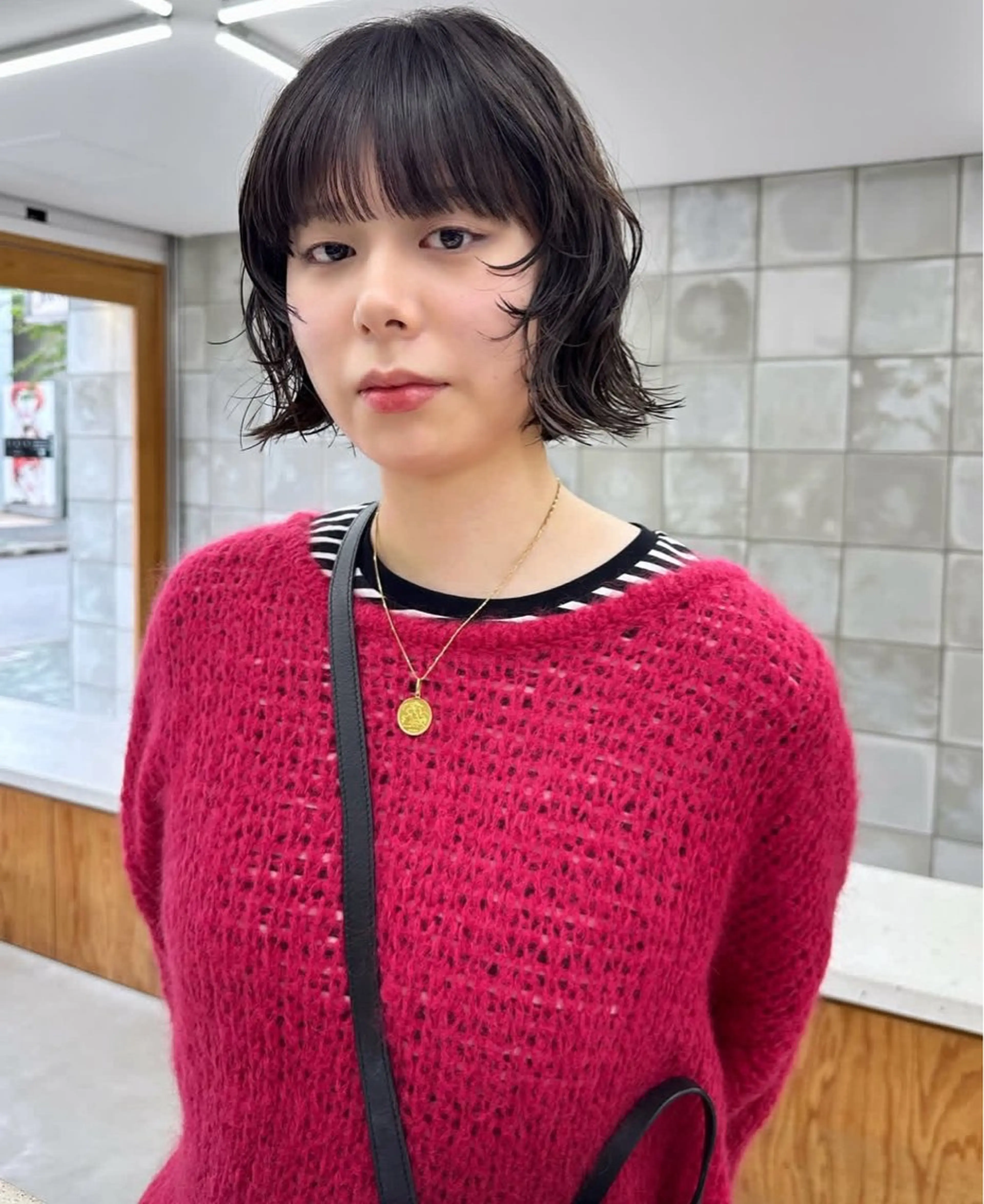 ショート パーマ ボブ デート カット パーマ トリートメント パーマ /レイヤー 榛地渉馬 /矢場町のヘアスタイル