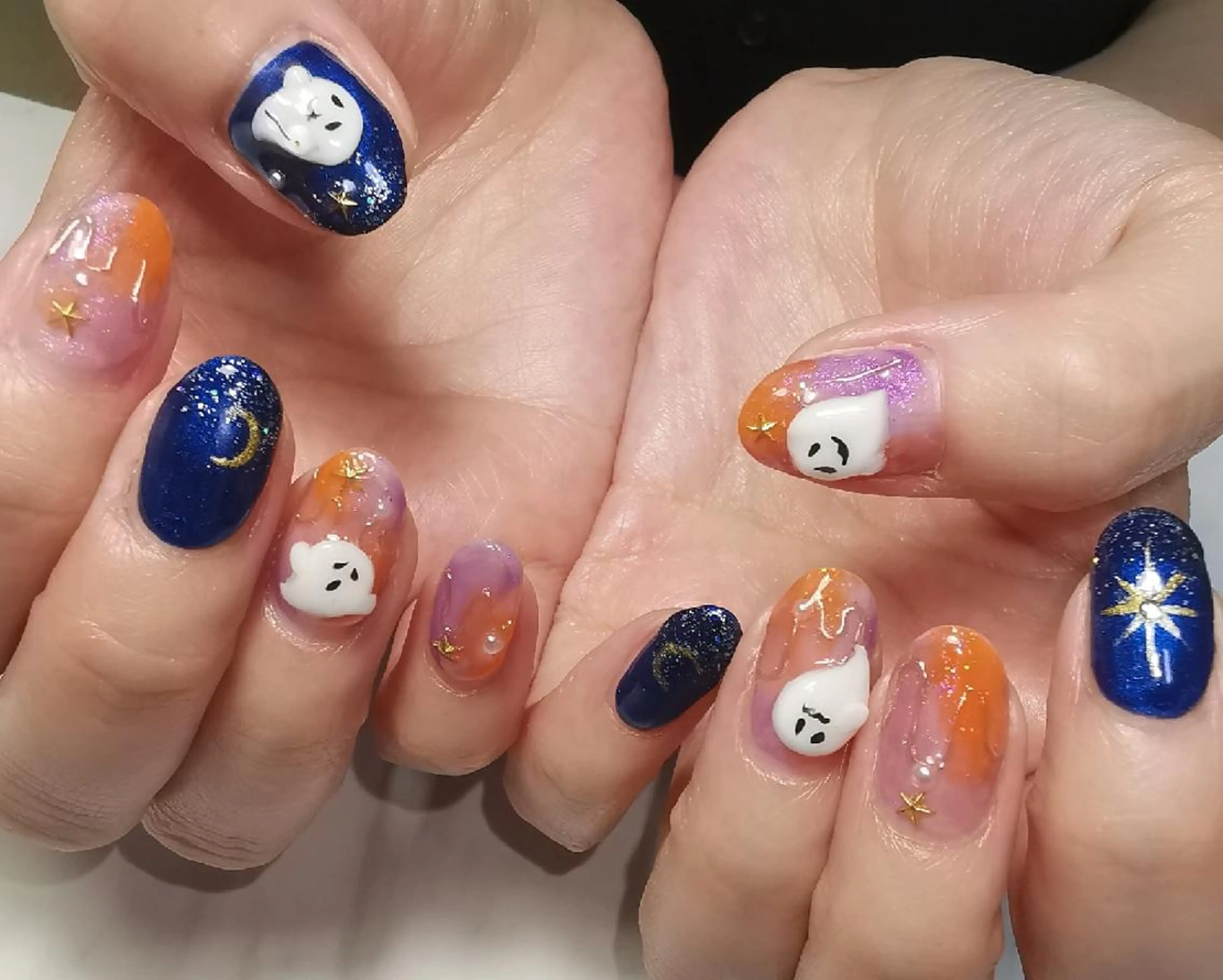 ネイル ハロウィン ハンドネイル reve あやののネイルデザイン