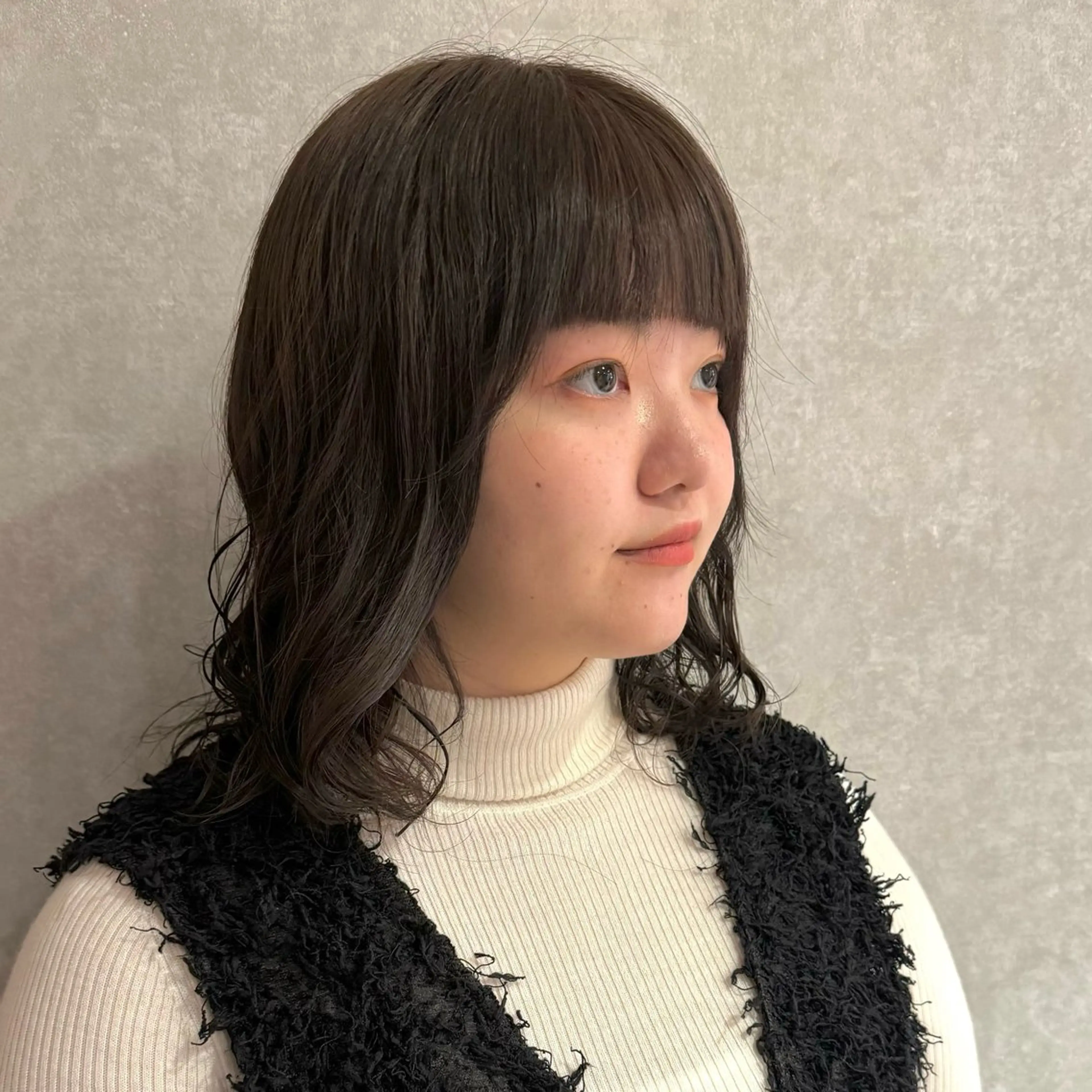 ミディアム ヘアカラー 透明感/オリーブ /わがつまこうすけのヘアスタイル