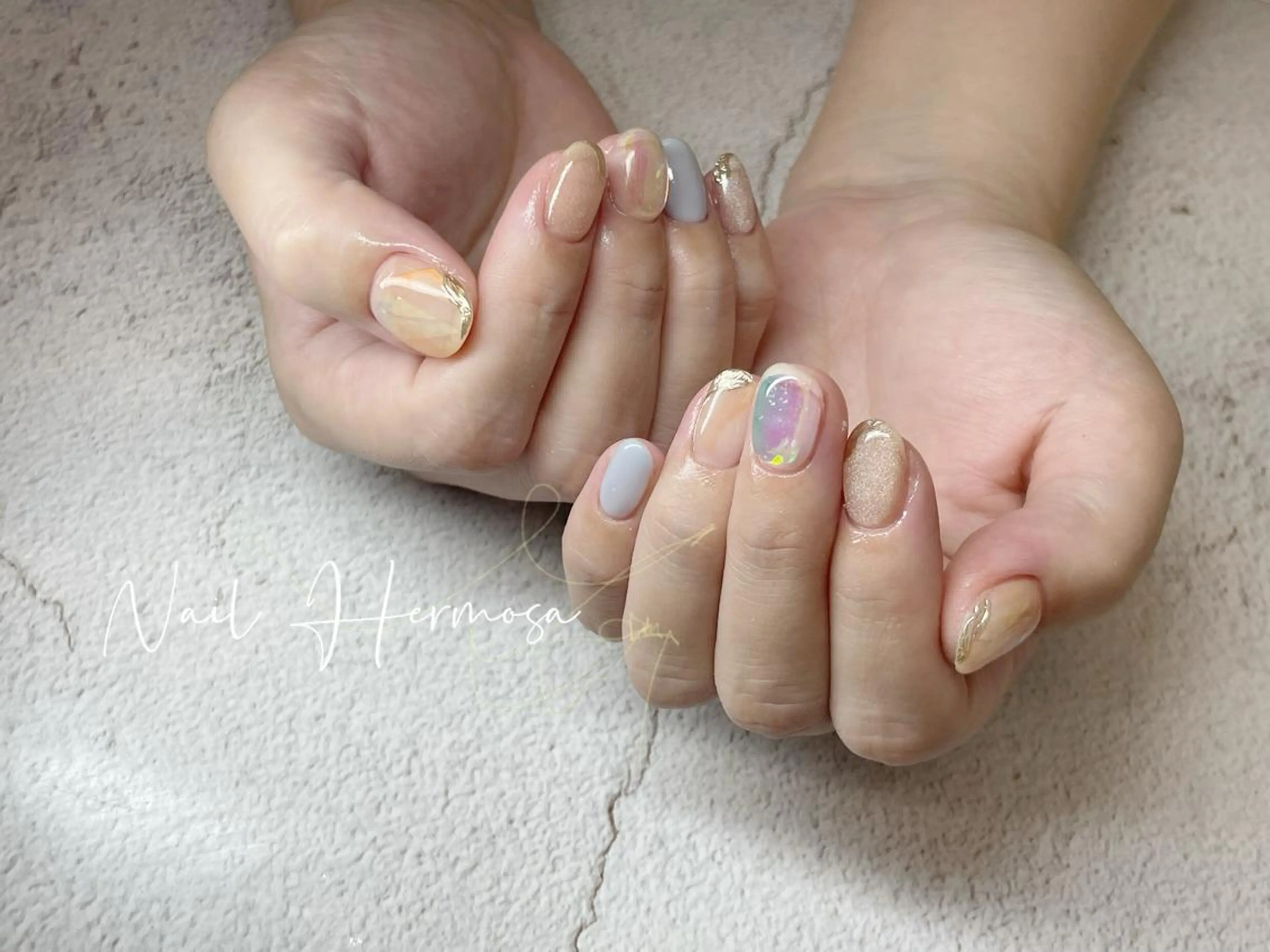 ネイル 桜ネイル 長さ出し フラッシュネイル フラワーネイル フットネイル ハンドネイル ネイル エルモサのネイルデザイン