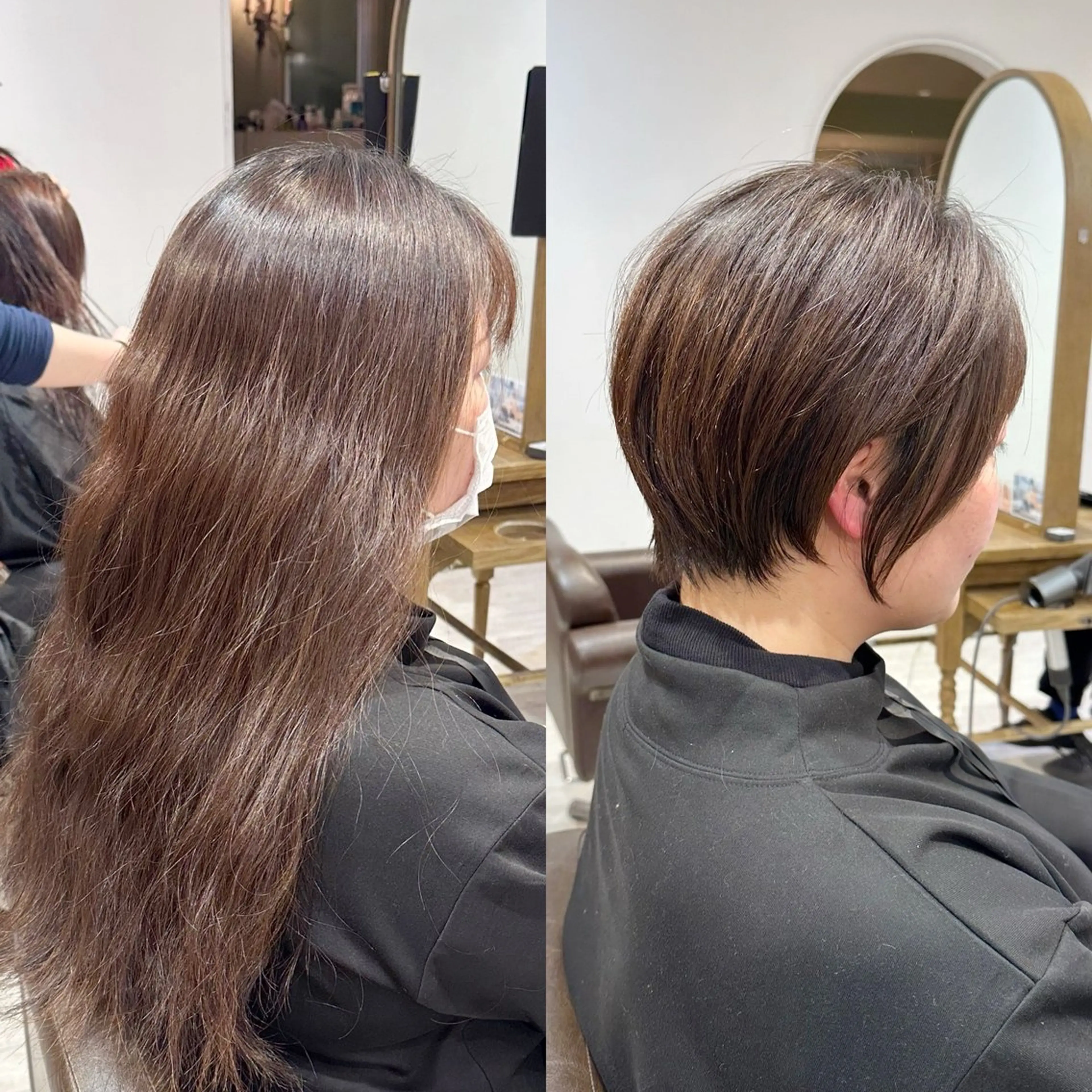 ショート カット トリートメント 縮毛矯正/ショート/ レイヤー/畑中正敏のヘアスタイル