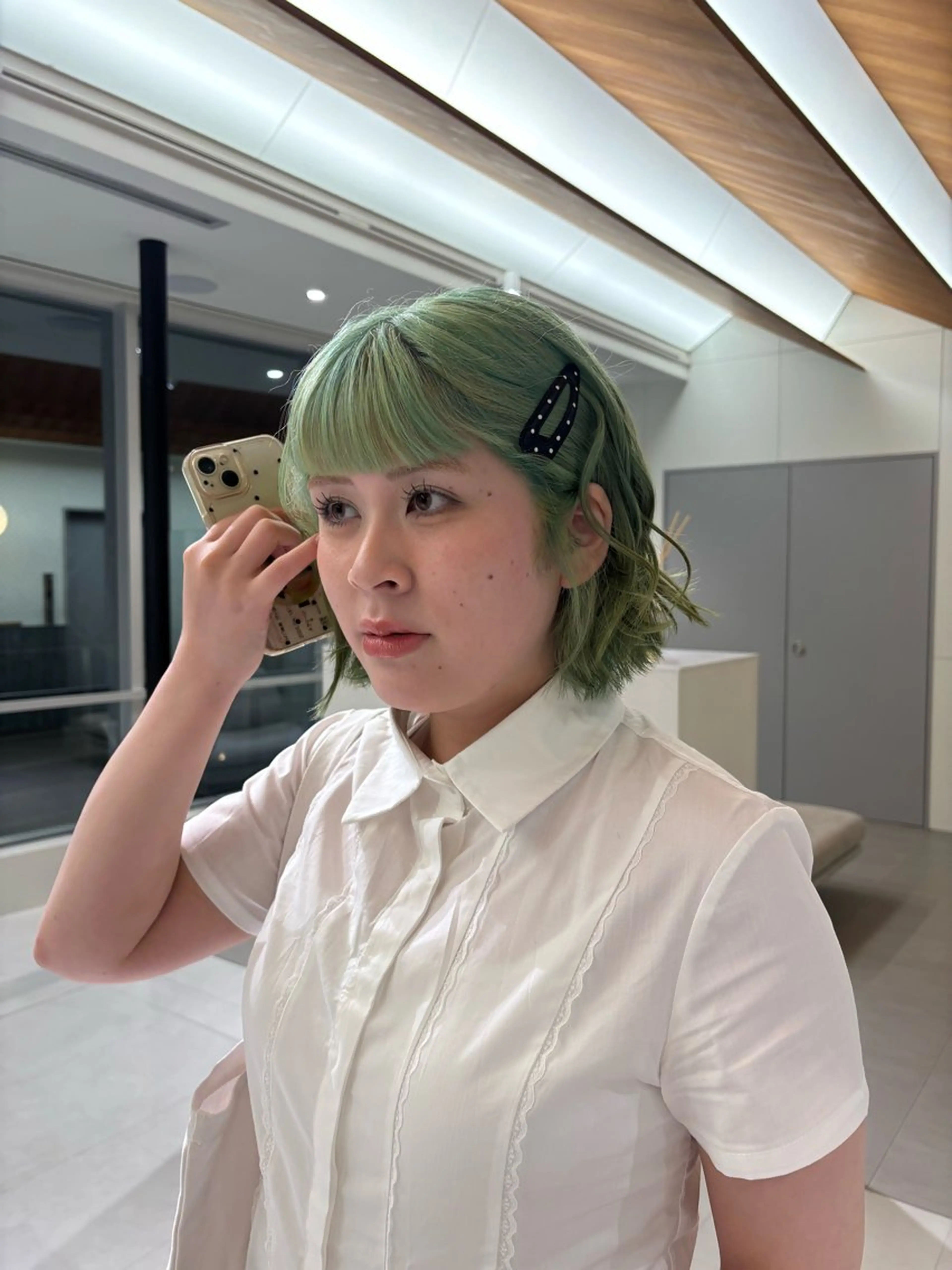 カラー ミント ヘアカラー カラーモデル 🪐Sena⭐️のヘアスタイル