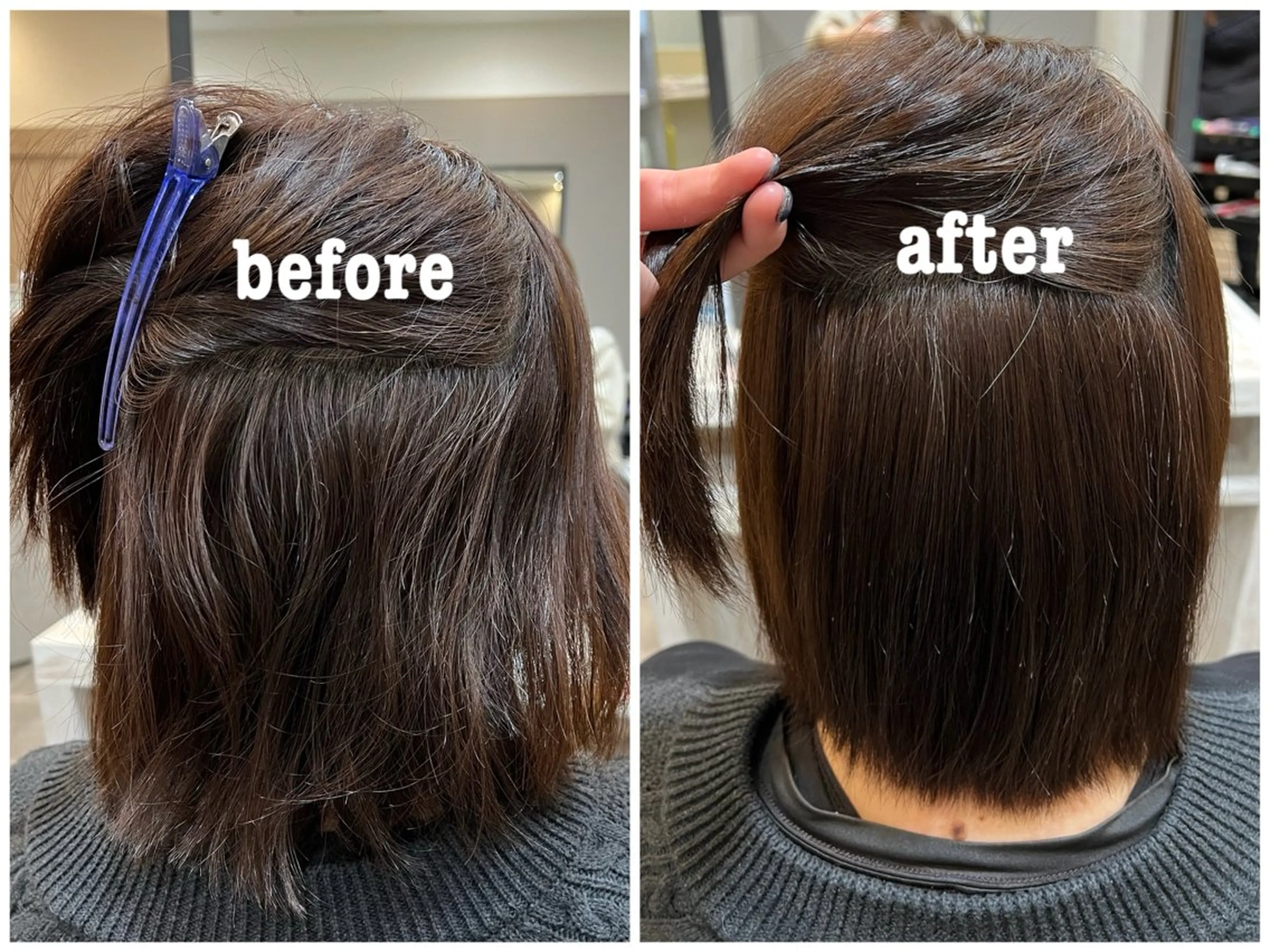 ショート 縮毛矯正 Naru┆川西能勢口 ┆髪質改善のヘアスタイル