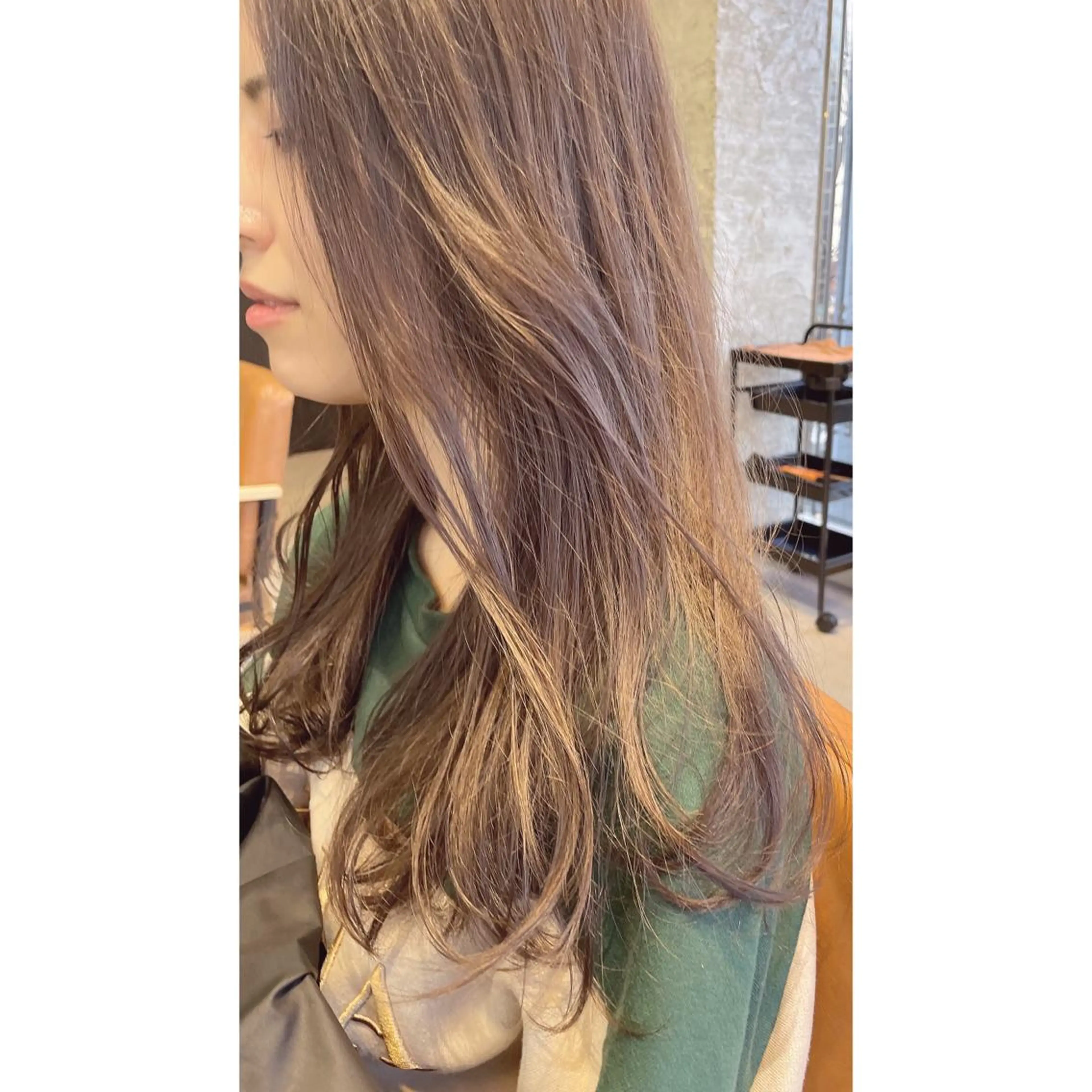 ロング カラー ブラウンカラー カット トリートメント AGATES所属・齊藤 賢祐のヘアスタイル