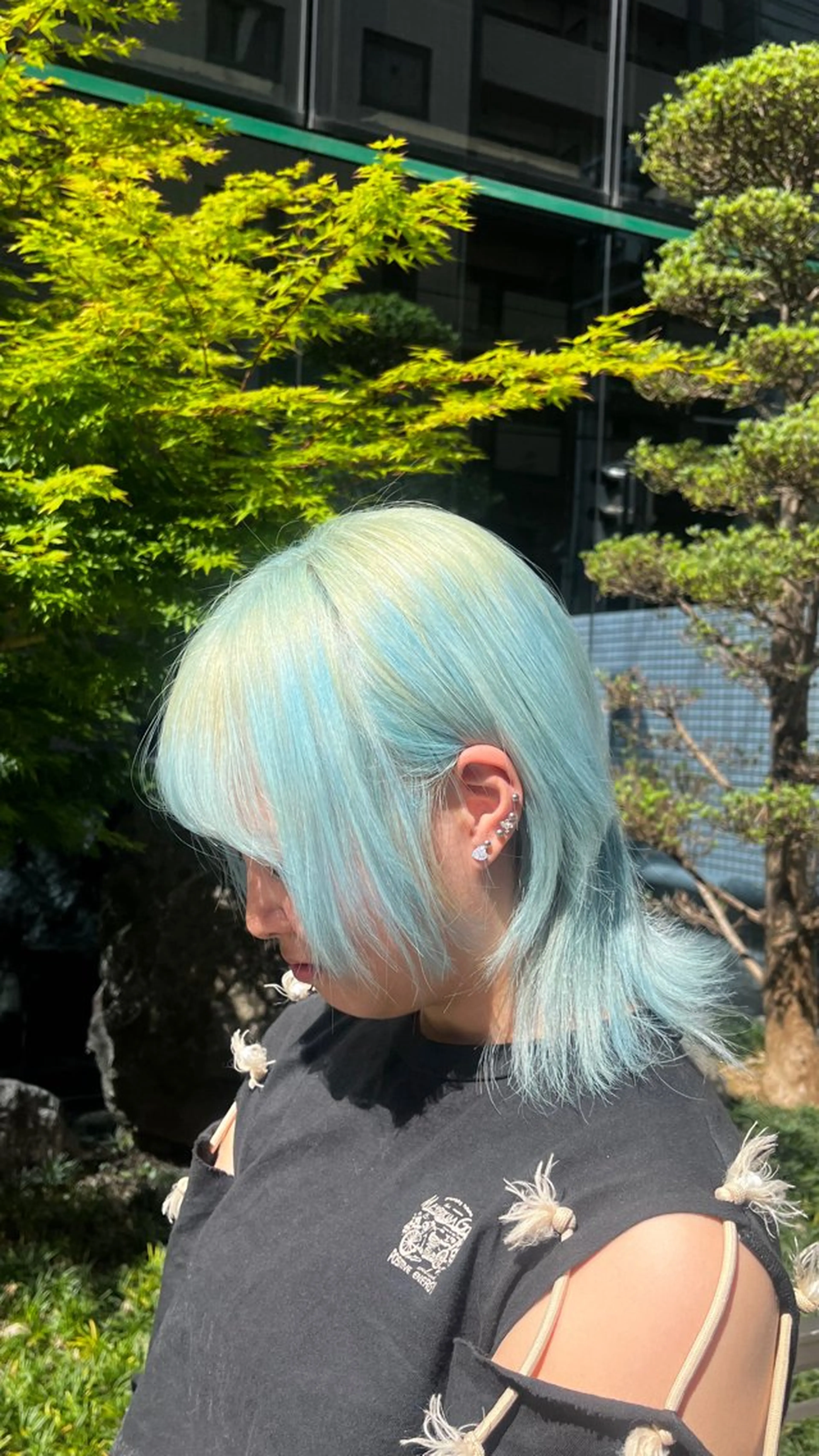 【U24】カット✂︎ブリーチダブルカラー➕うるつやトリートメント🩵💭ྀི(ロング)の写真