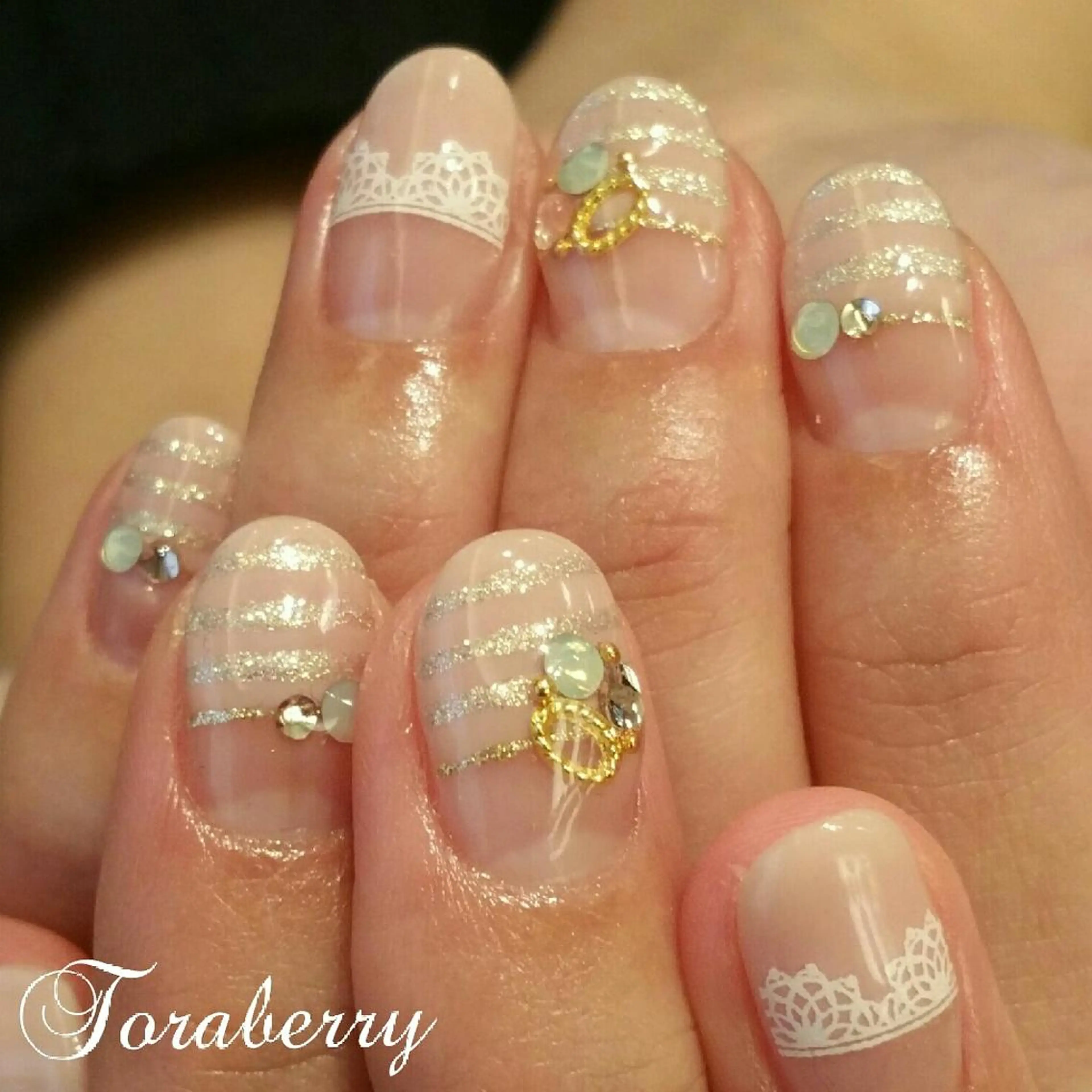 ネイル ボーダー ネイリスト なつみのネイルデザイン