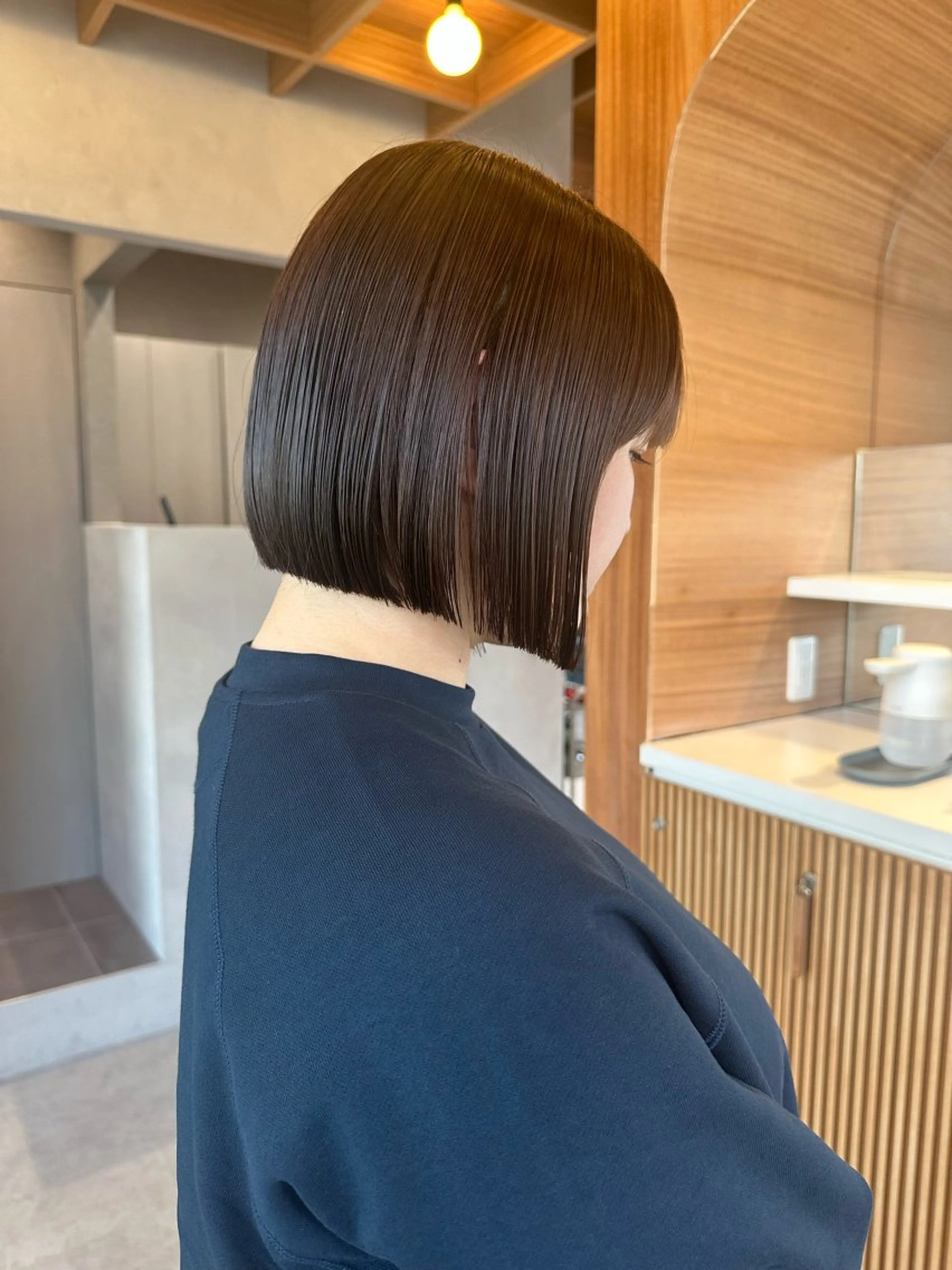 ミディアム カット 縮毛矯正 トリートメント ボブ　フレンチボブ/ レイヤー縮毛Yukiのヘアスタイル