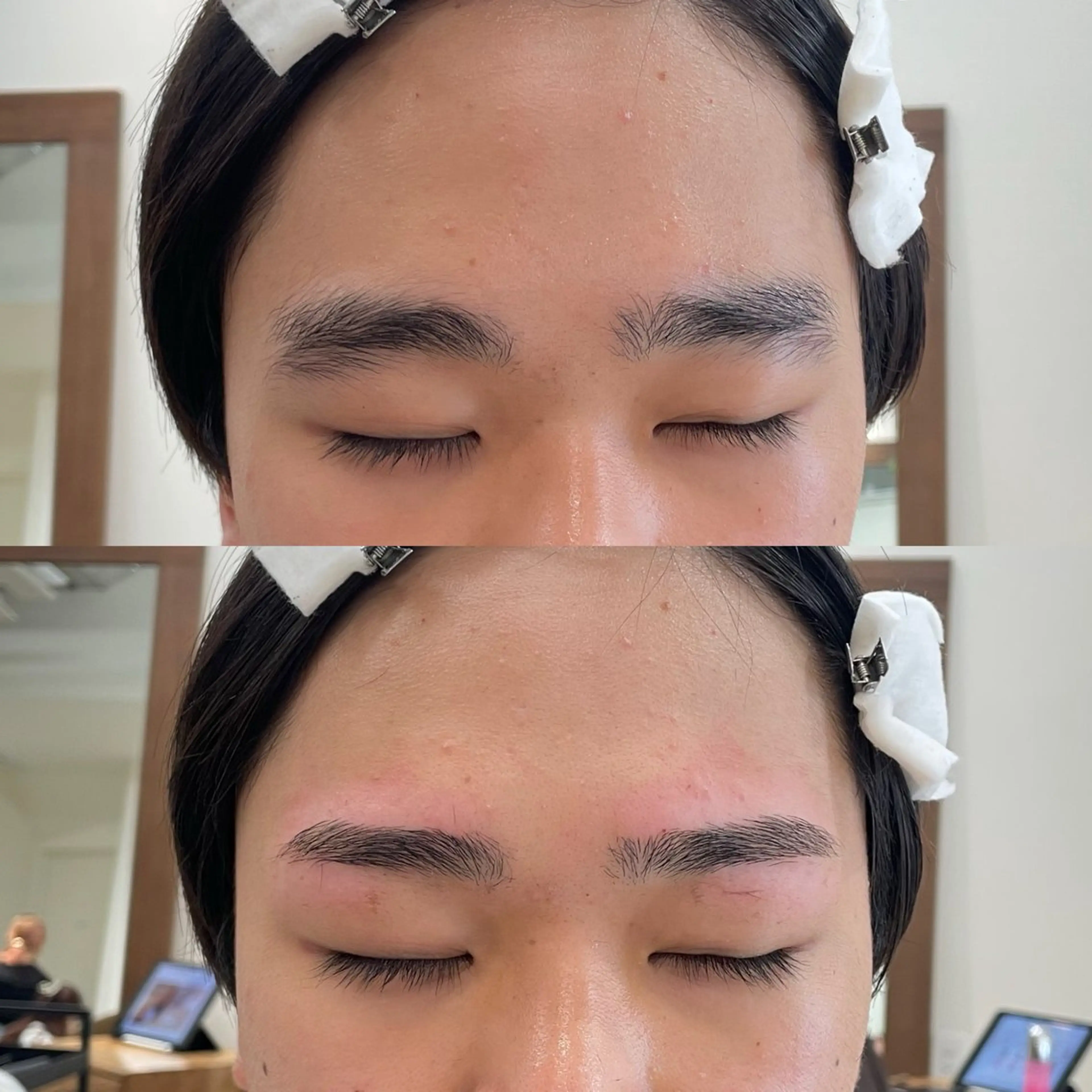 アイブロウ 眉毛ワックス脱毛 ワックス脱毛 眉カット ボブ/インナーカラー /眉毛/Miyuのヘアスタイル