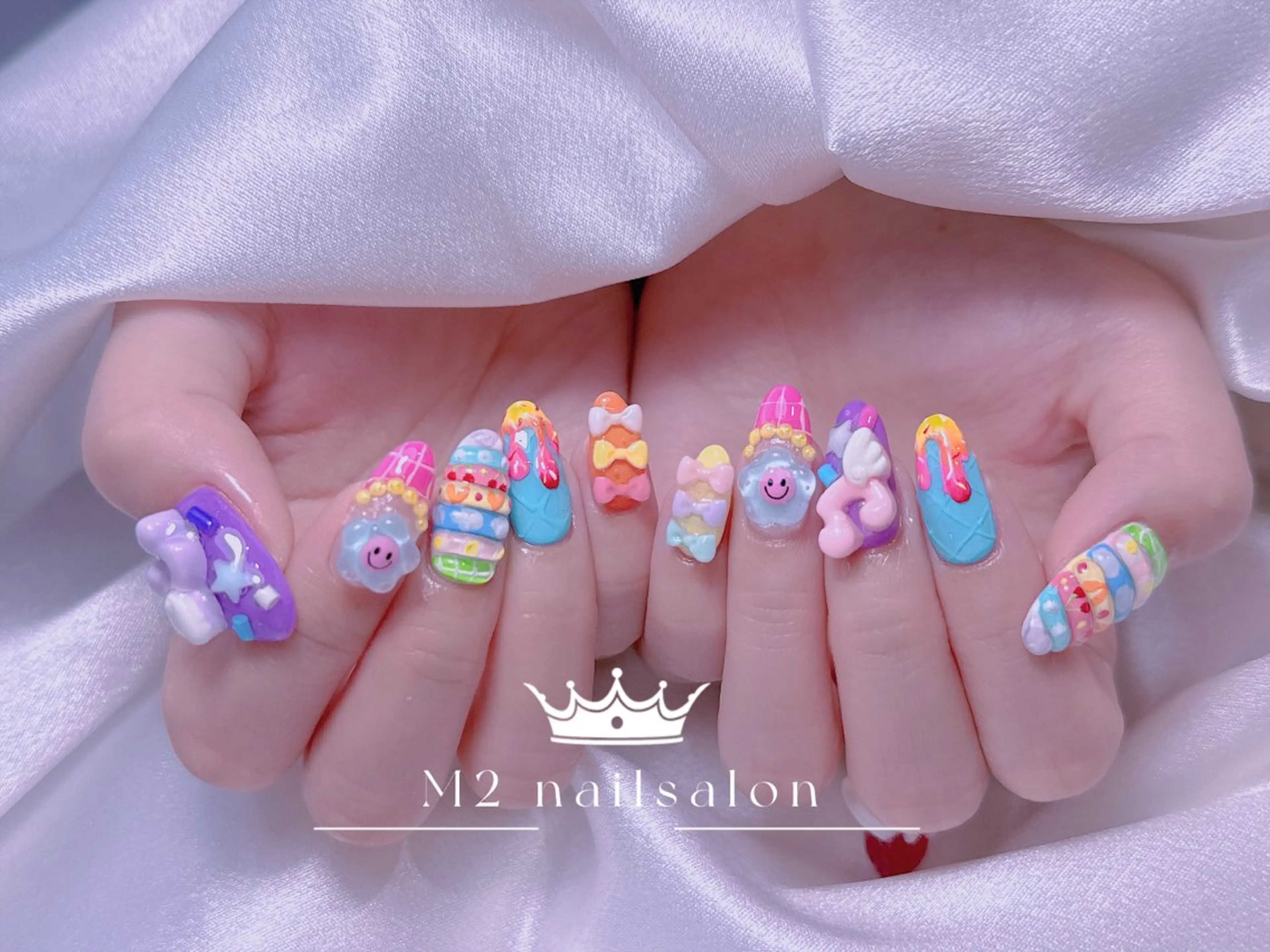 ネイル ハンドネイル 長さだし専門店 M2　rikaのネイルデザイン