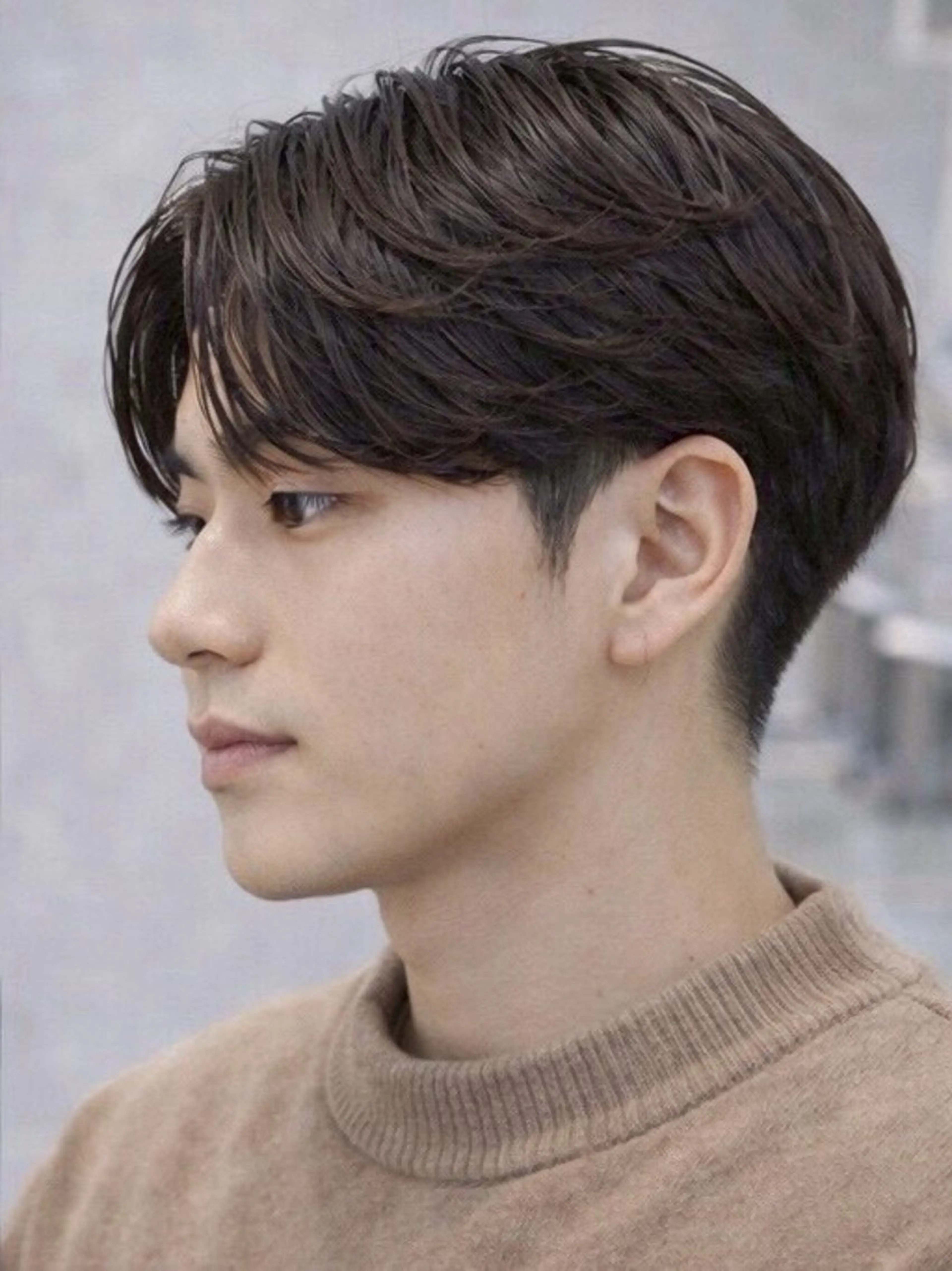 ショート パーマ メンズ カット パーマ センターパート職人 柏/メンズ/ ハルキのヘアスタイル