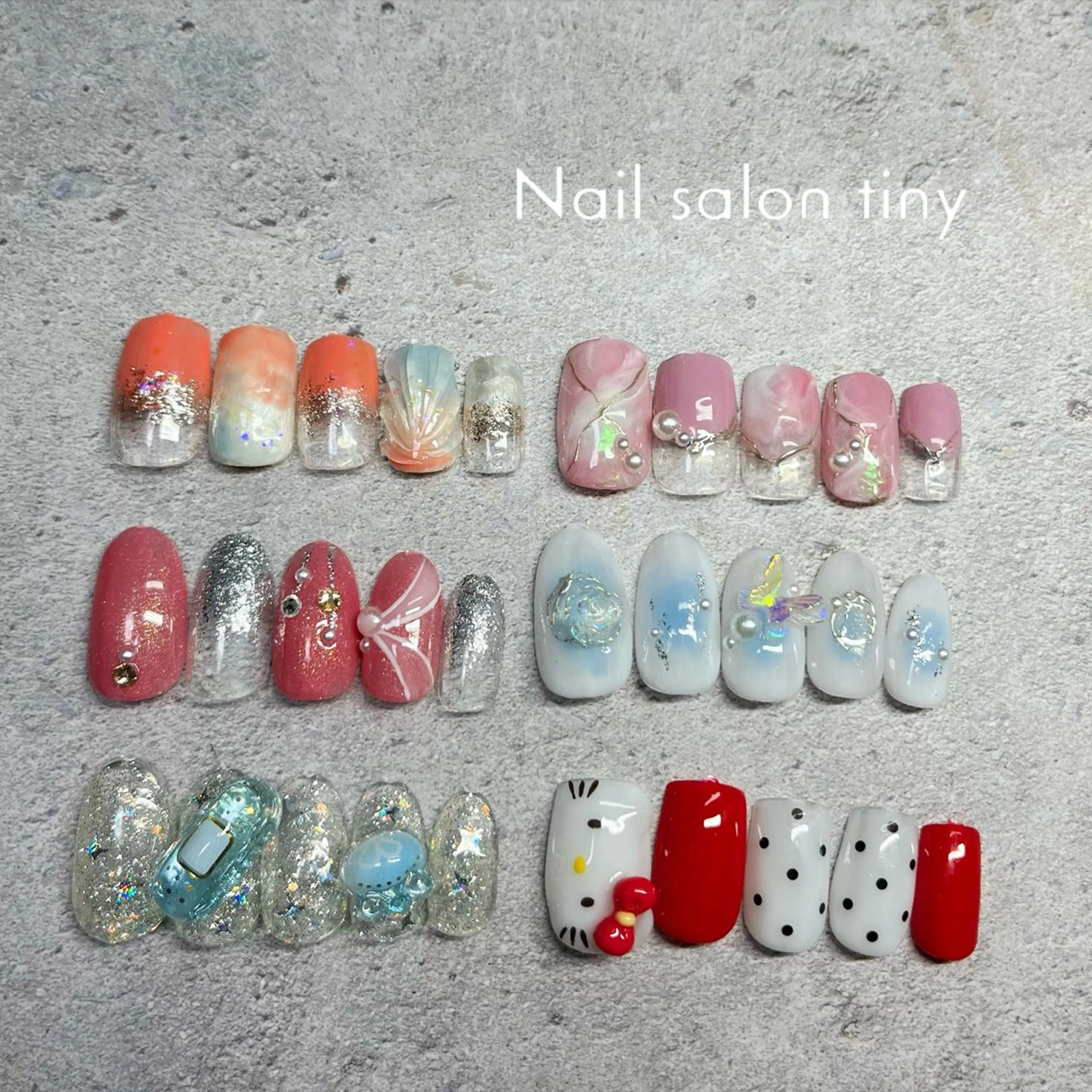 ネイル Nail salon tiny🩵のネイルデザイン
