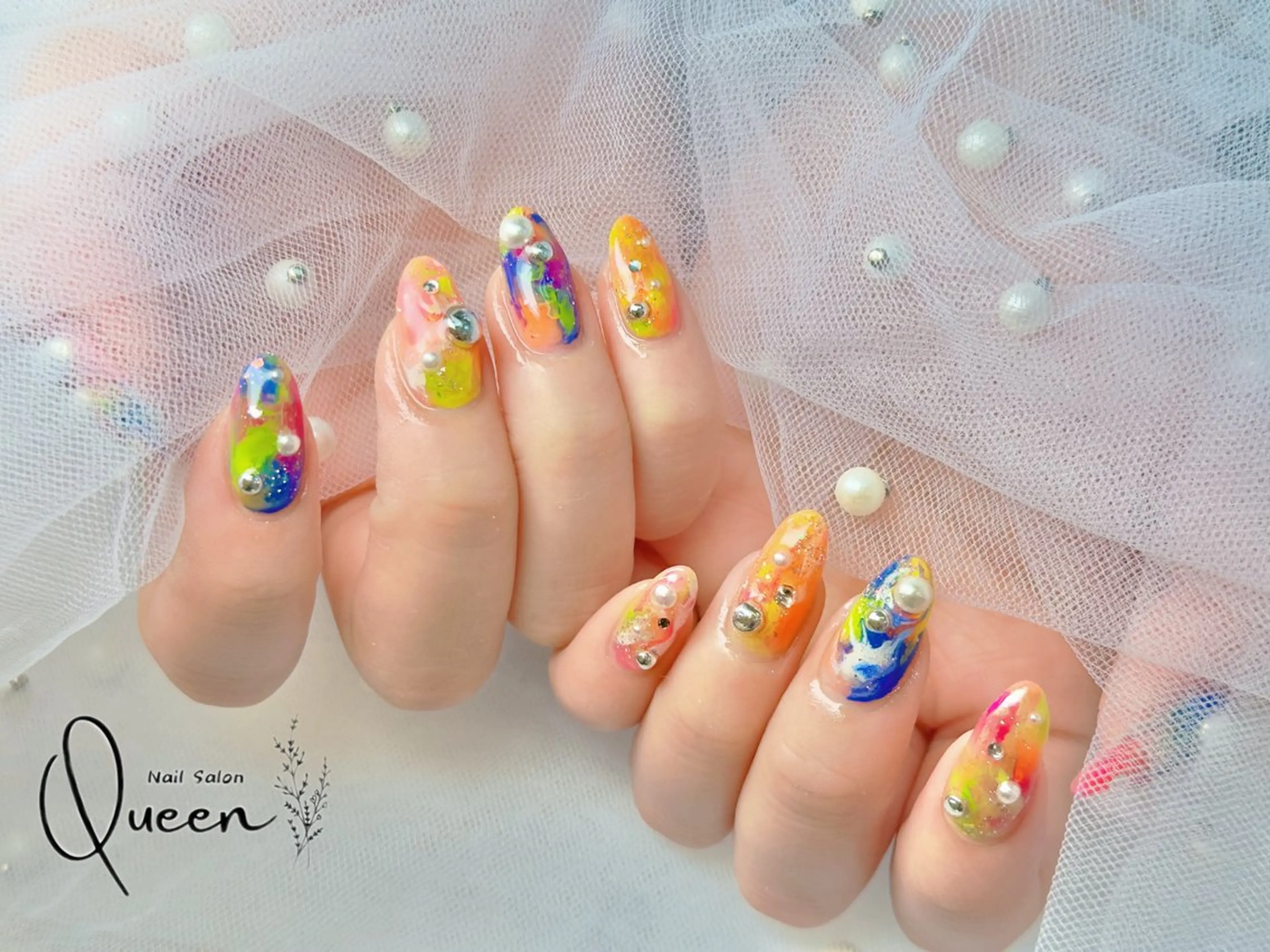 ネイル ハンドネイル Queennail 北堀江AYAのネイルデザイン