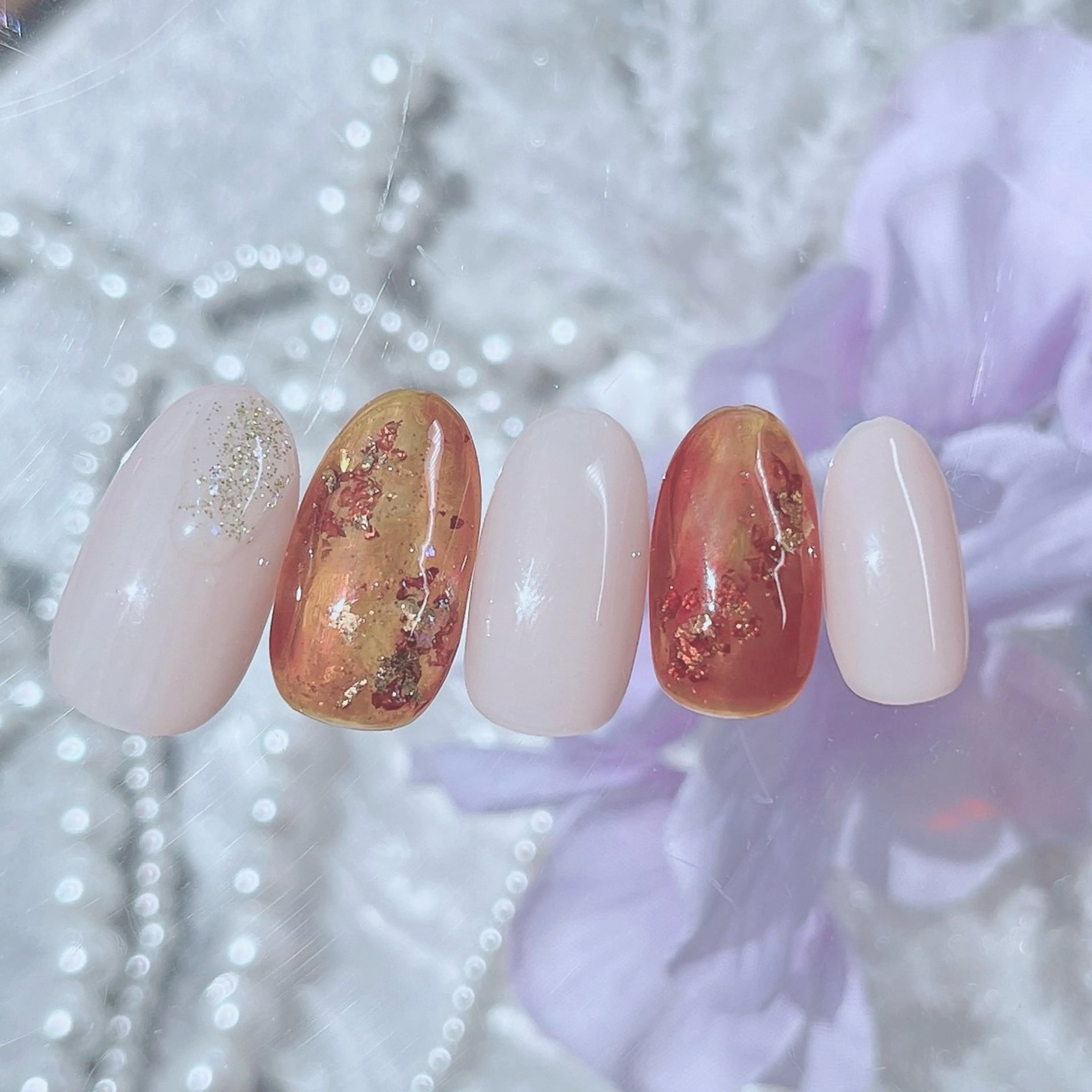 ネイル ❁miju nail 大人上品/自爪育成のネイルデザイン