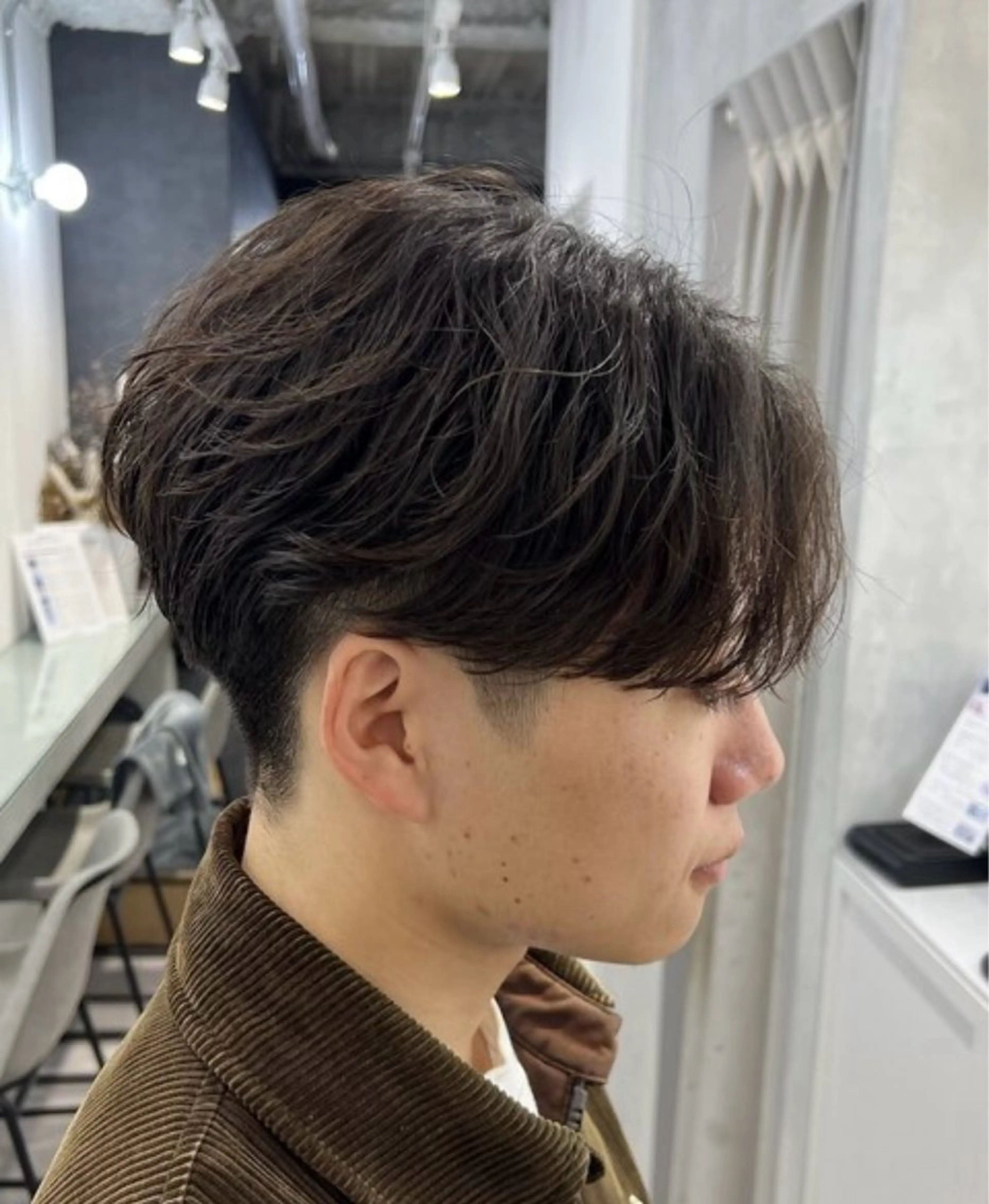 パーマ メンズ カット パーマ トリートメント ヘッドスパ 【メンズ専門】名駅 /パーマ/髪質改善のヘアスタイル