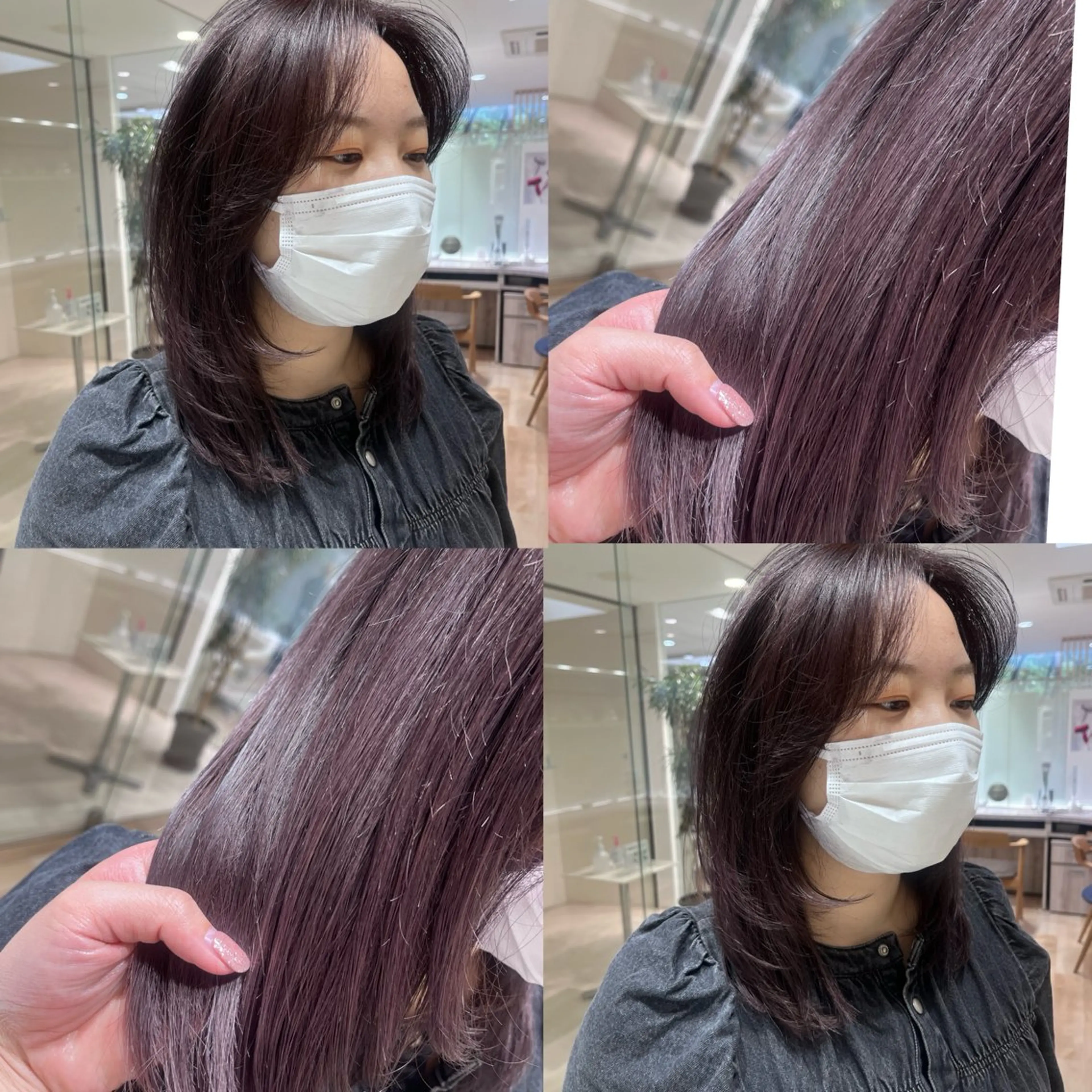 ロング カット ヘアカラー 大人かわいい lobec/田代のヘアスタイル